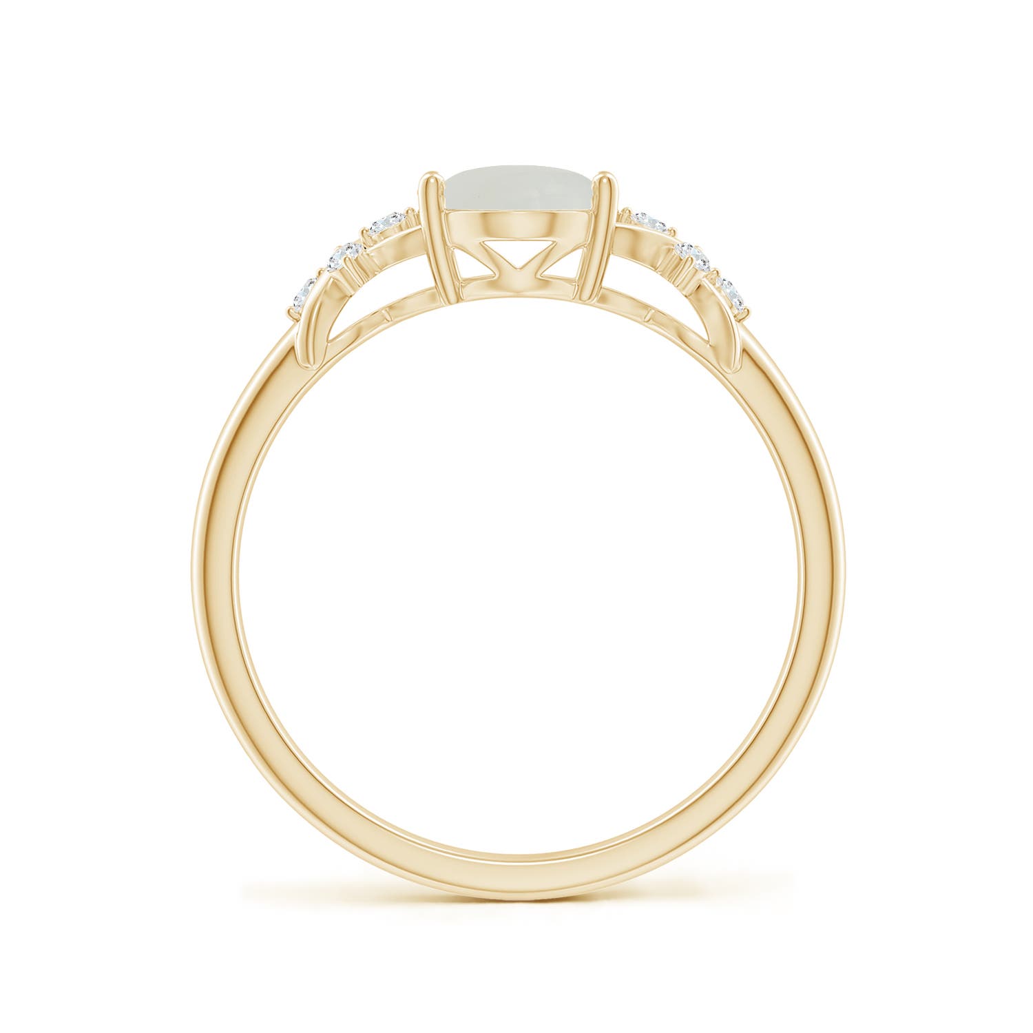 A - Moonstone / 1.18 CT / 14 KT Yellow Gold