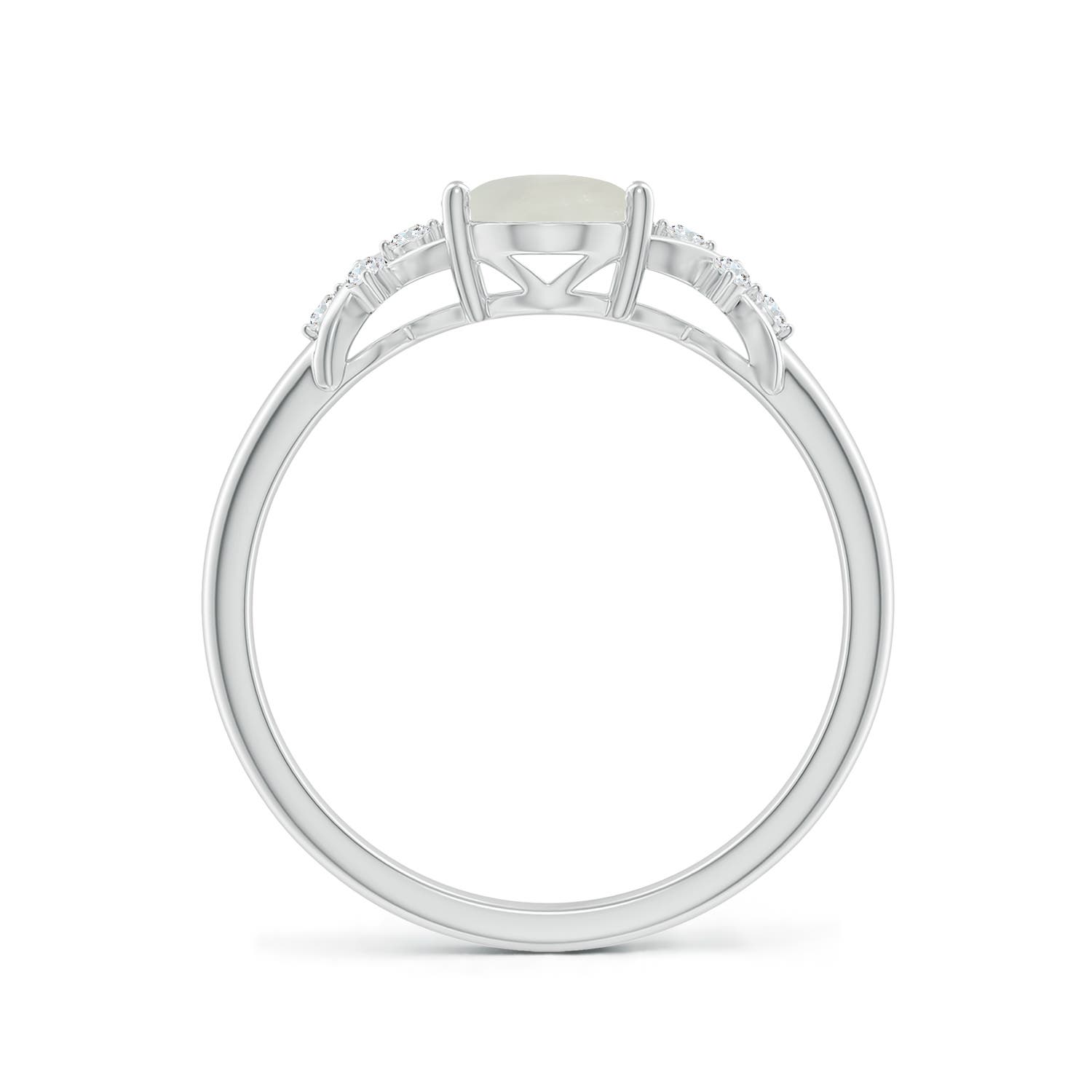 AAA - Moonstone / 1.18 CT / 14 KT White Gold