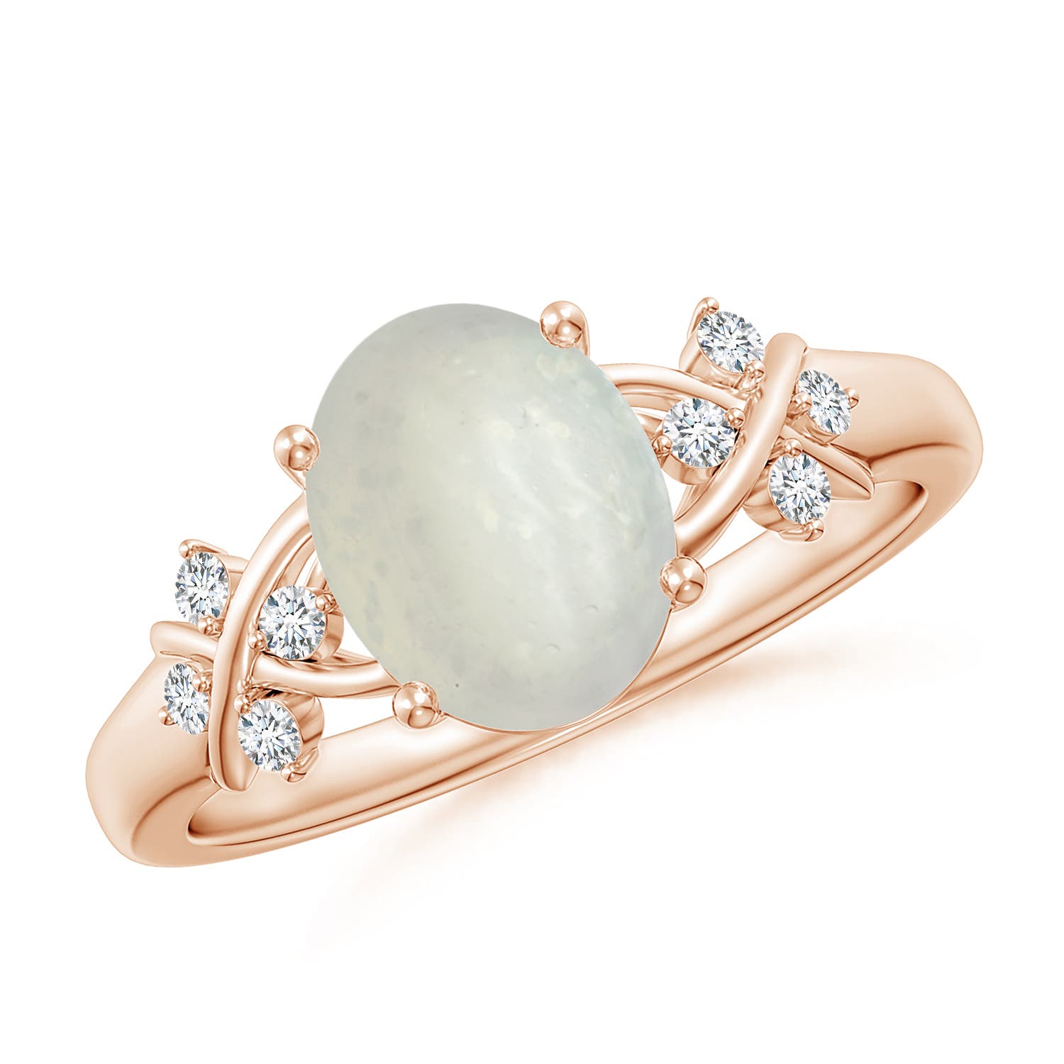 A - Moonstone / 1.81 CT / 14 KT Rose Gold