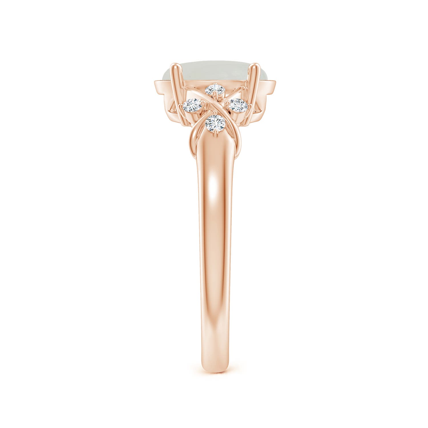 A - Moonstone / 1.81 CT / 14 KT Rose Gold