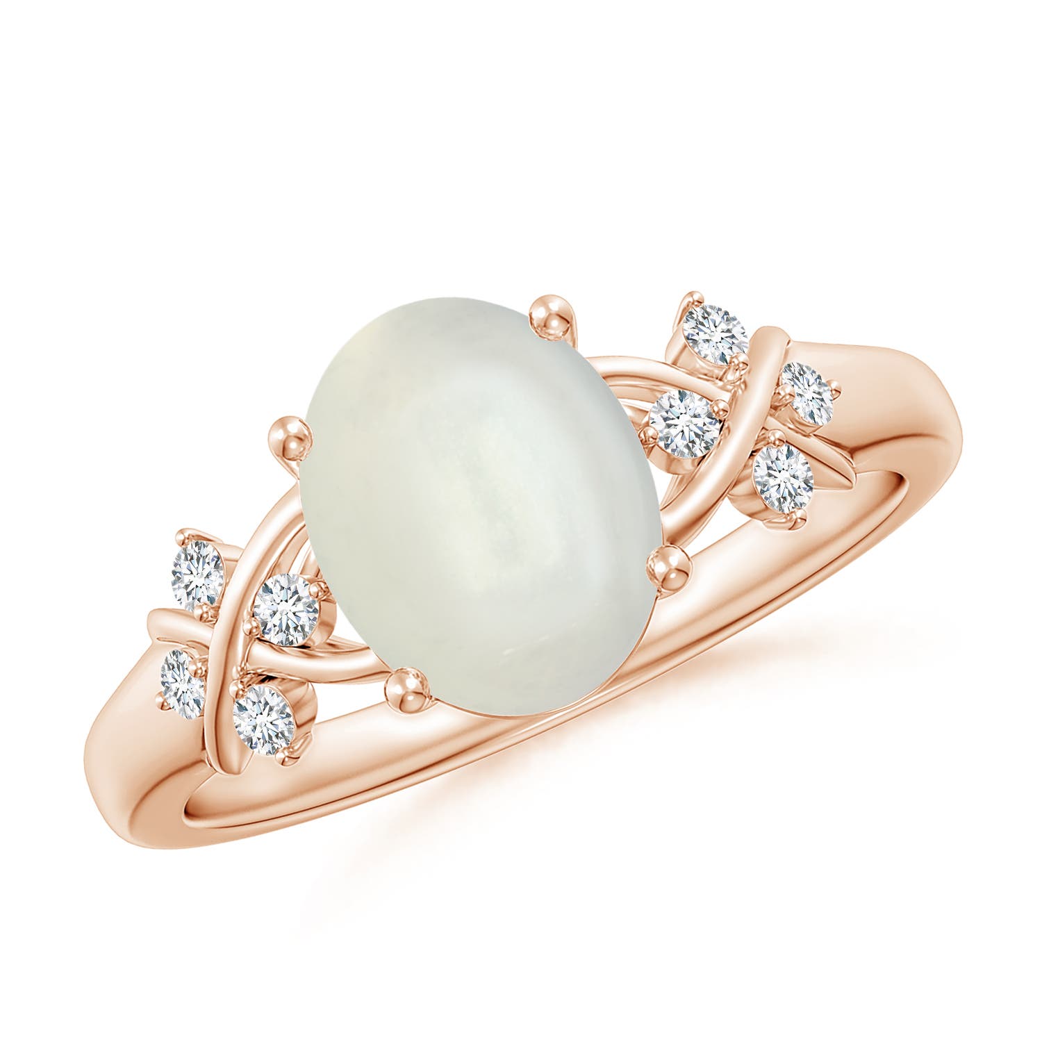 AAAA - Moonstone / 1.81 CT / 14 KT Rose Gold