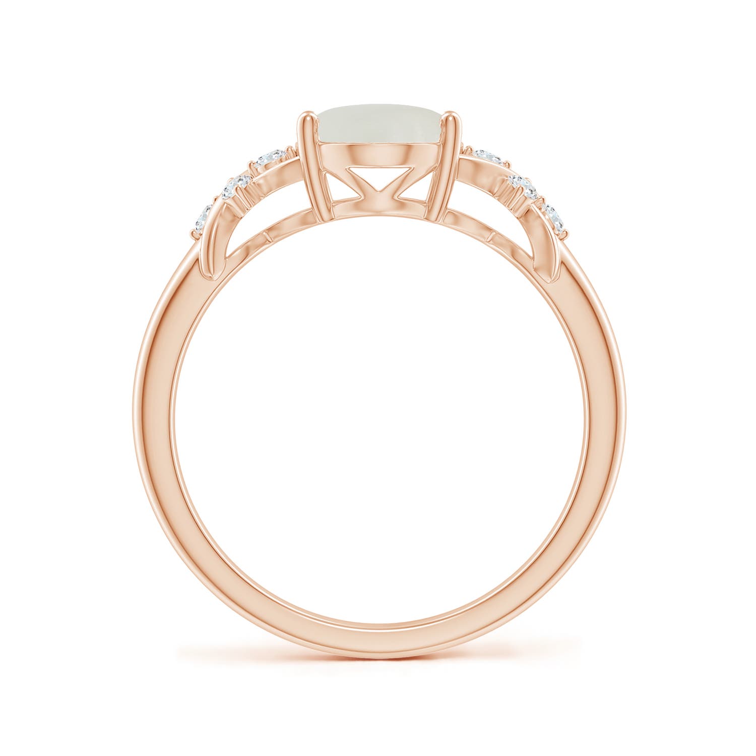 AAAA - Moonstone / 1.81 CT / 14 KT Rose Gold