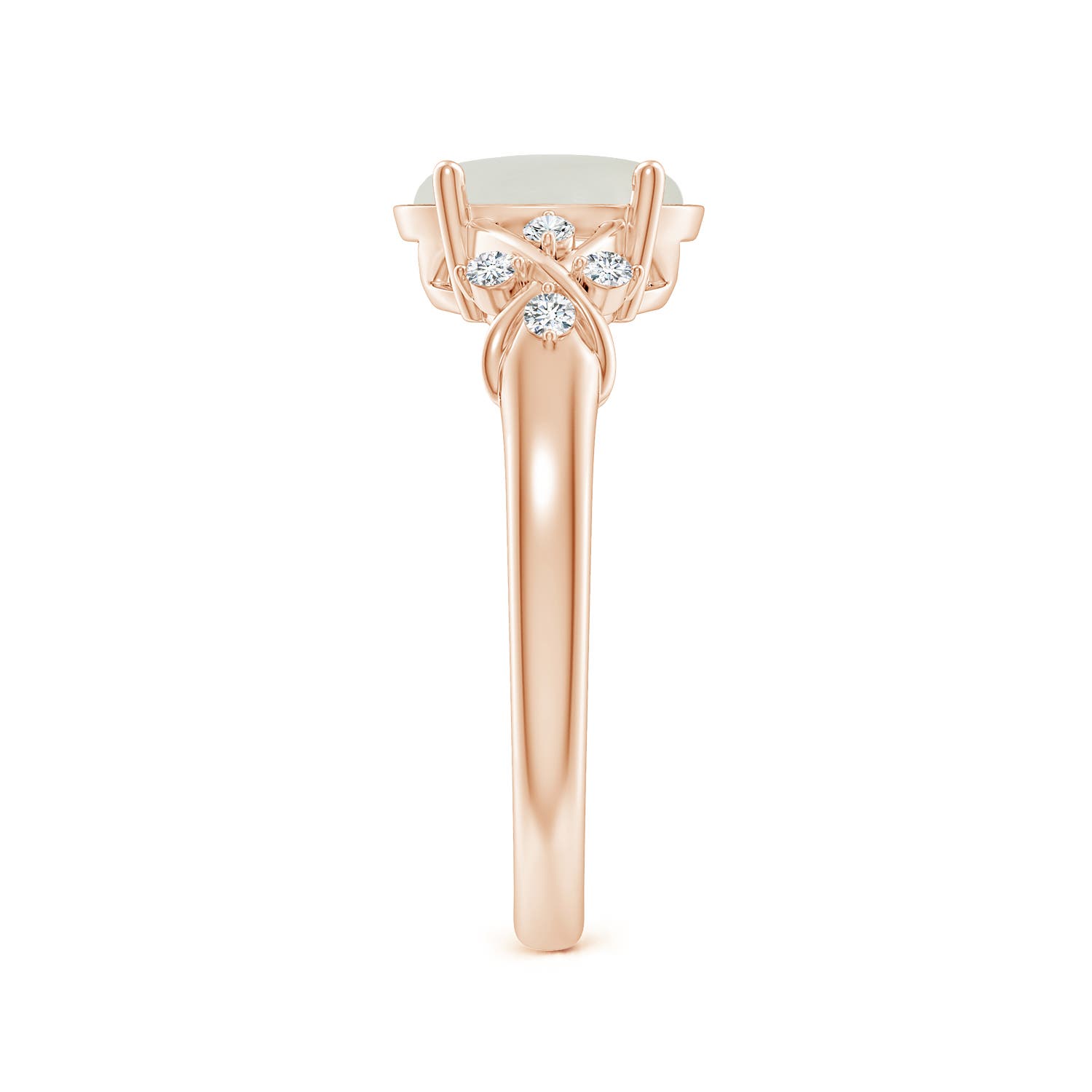 AAAA - Moonstone / 1.81 CT / 14 KT Rose Gold