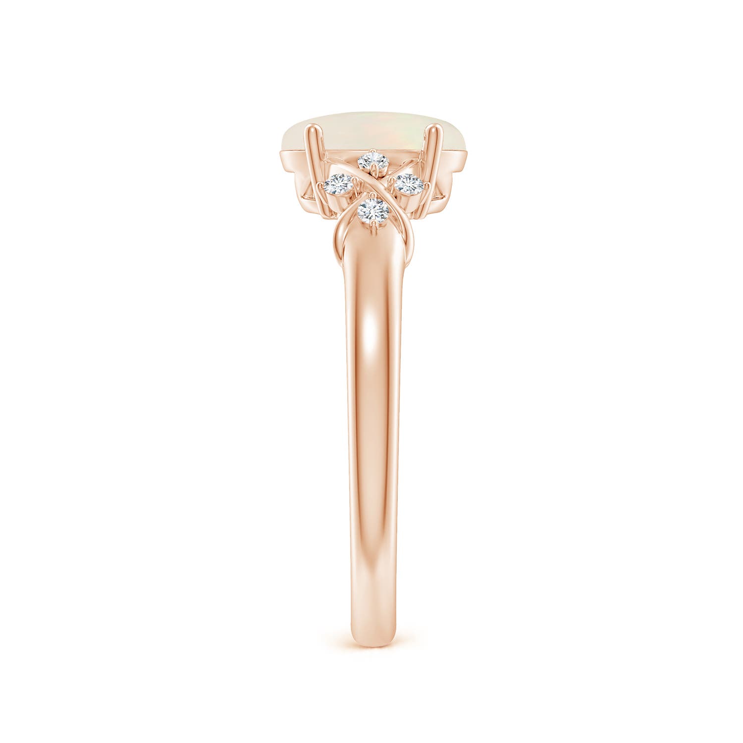 A - Opal / 0.88 CT / 14 KT Rose Gold