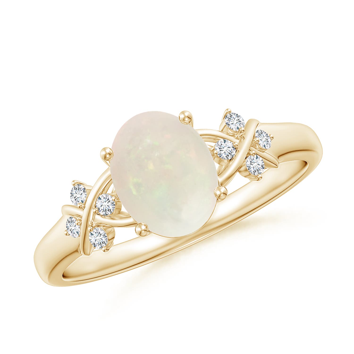 A - Opal / 0.88 CT / 14 KT Yellow Gold