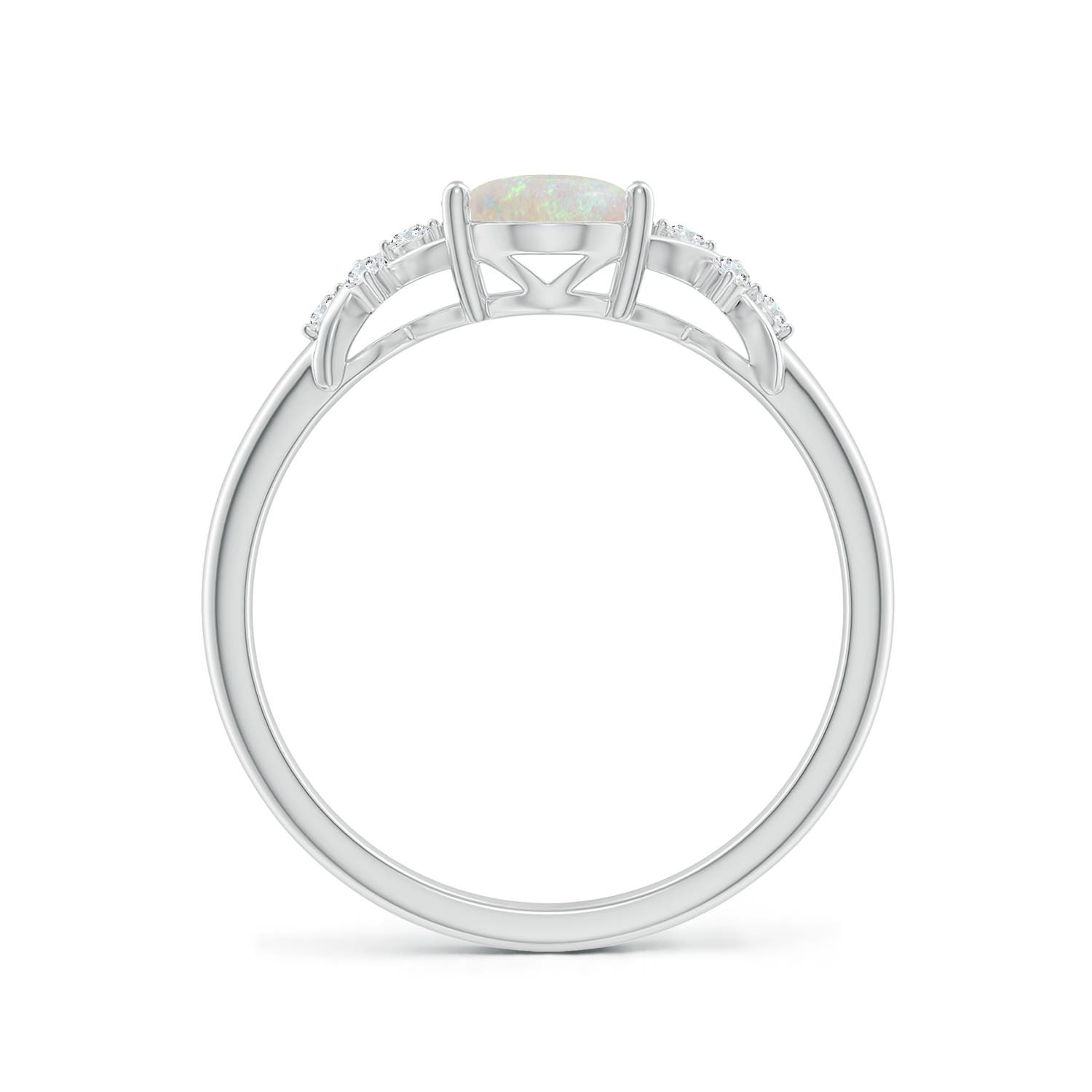 AA - Opal / 0.88 CT / 14 KT White Gold