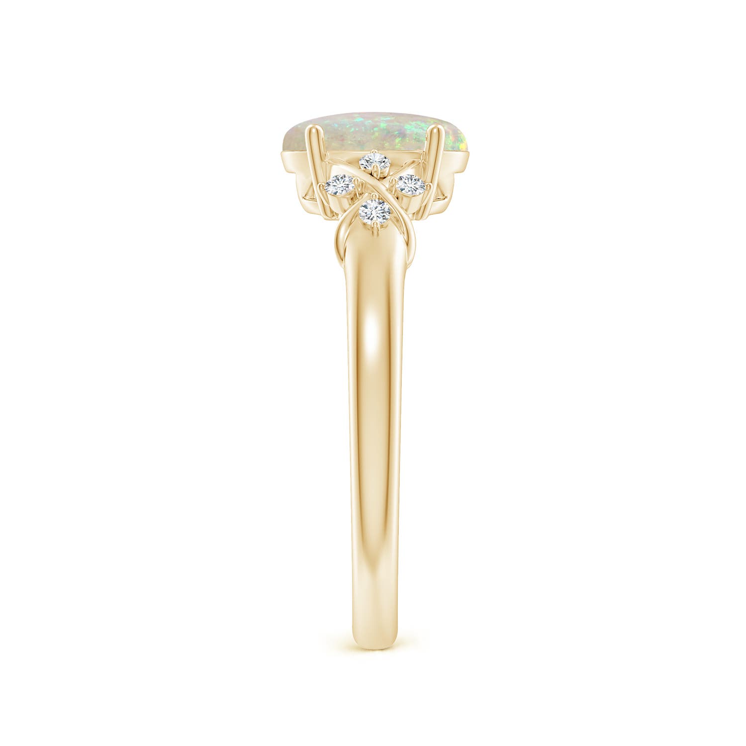 AAA - Opal / 0.88 CT / 14 KT Yellow Gold