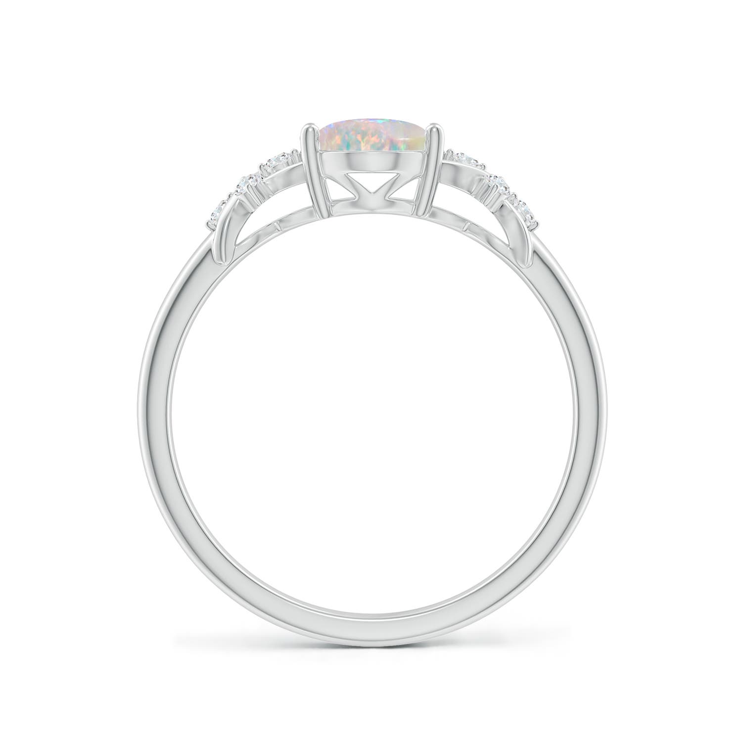 AAAA - Opal / 0.88 CT / 14 KT White Gold