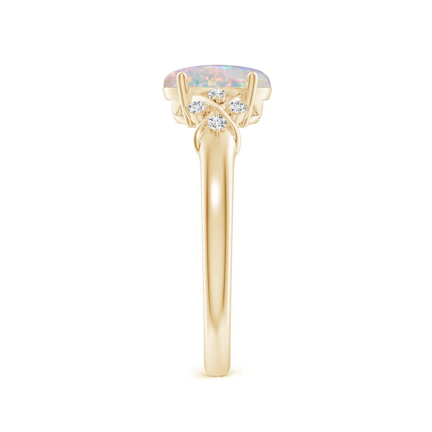 AAAA - Opal / 0.88 CT / 14 KT Yellow Gold