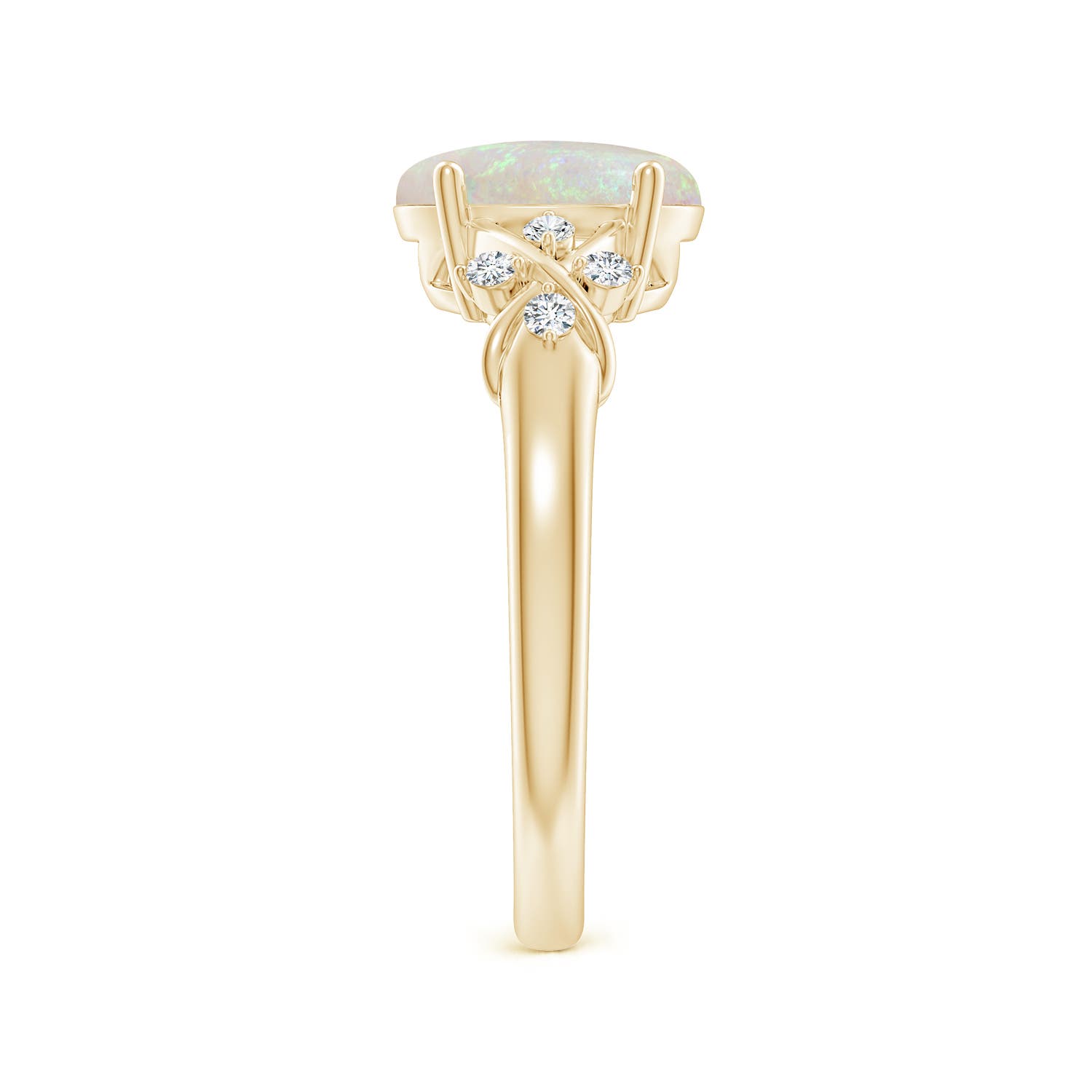 AA - Opal / 1.21 CT / 14 KT Yellow Gold