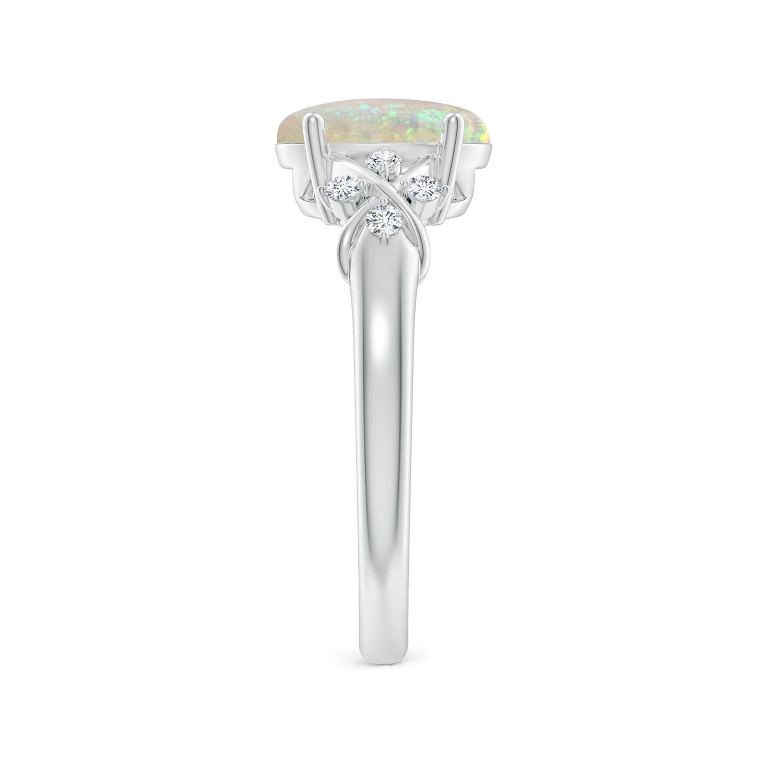 AAA - Opal / 1.21 CT / 14 KT White Gold