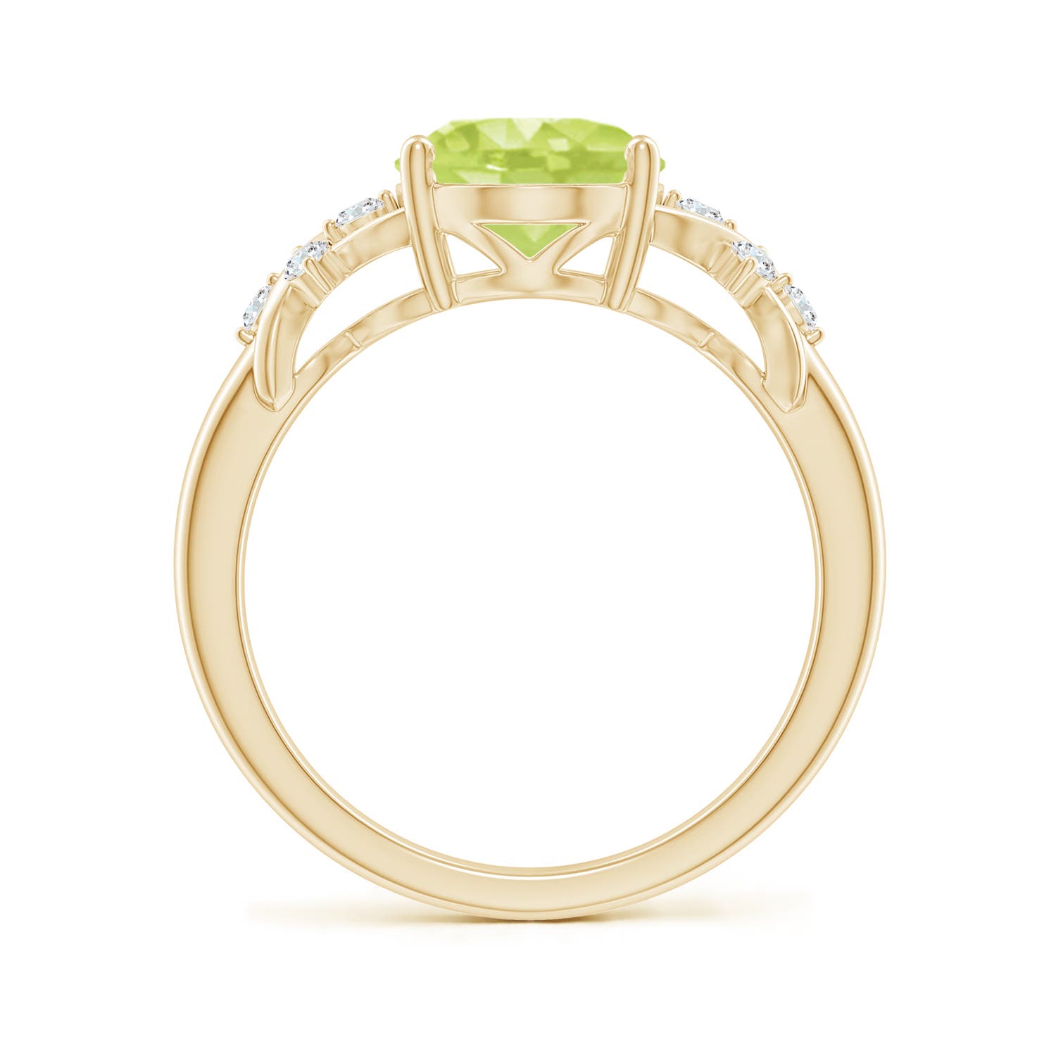 A - Peridot / 2.77 CT / 14 KT Yellow Gold