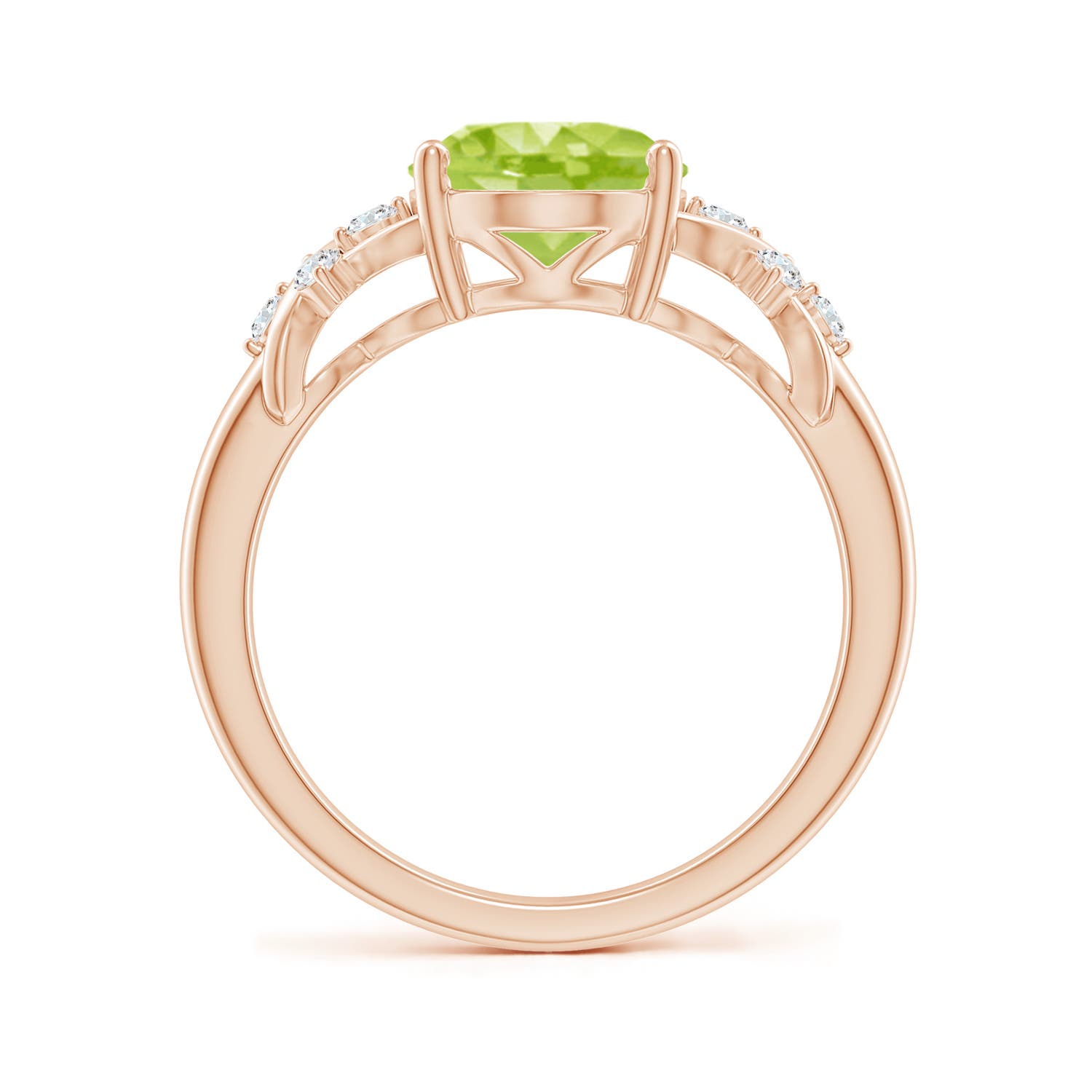 AA - Peridot / 2.77 CT / 14 KT Rose Gold