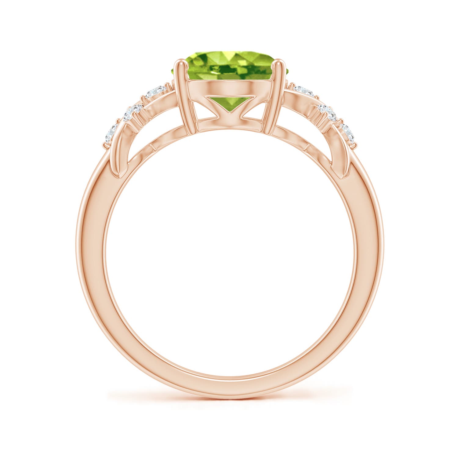 AAA - Peridot / 2.77 CT / 14 KT Rose Gold