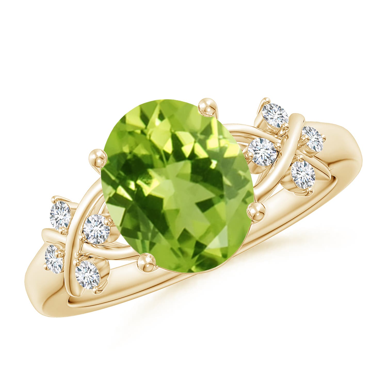 AAA - Peridot / 2.77 CT / 14 KT Yellow Gold