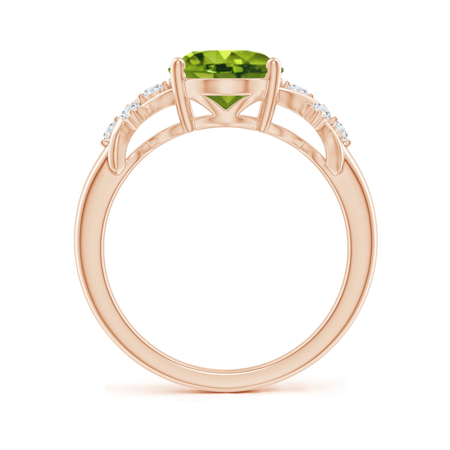 AAAA - Peridot / 2.77 CT / 14 KT Rose Gold