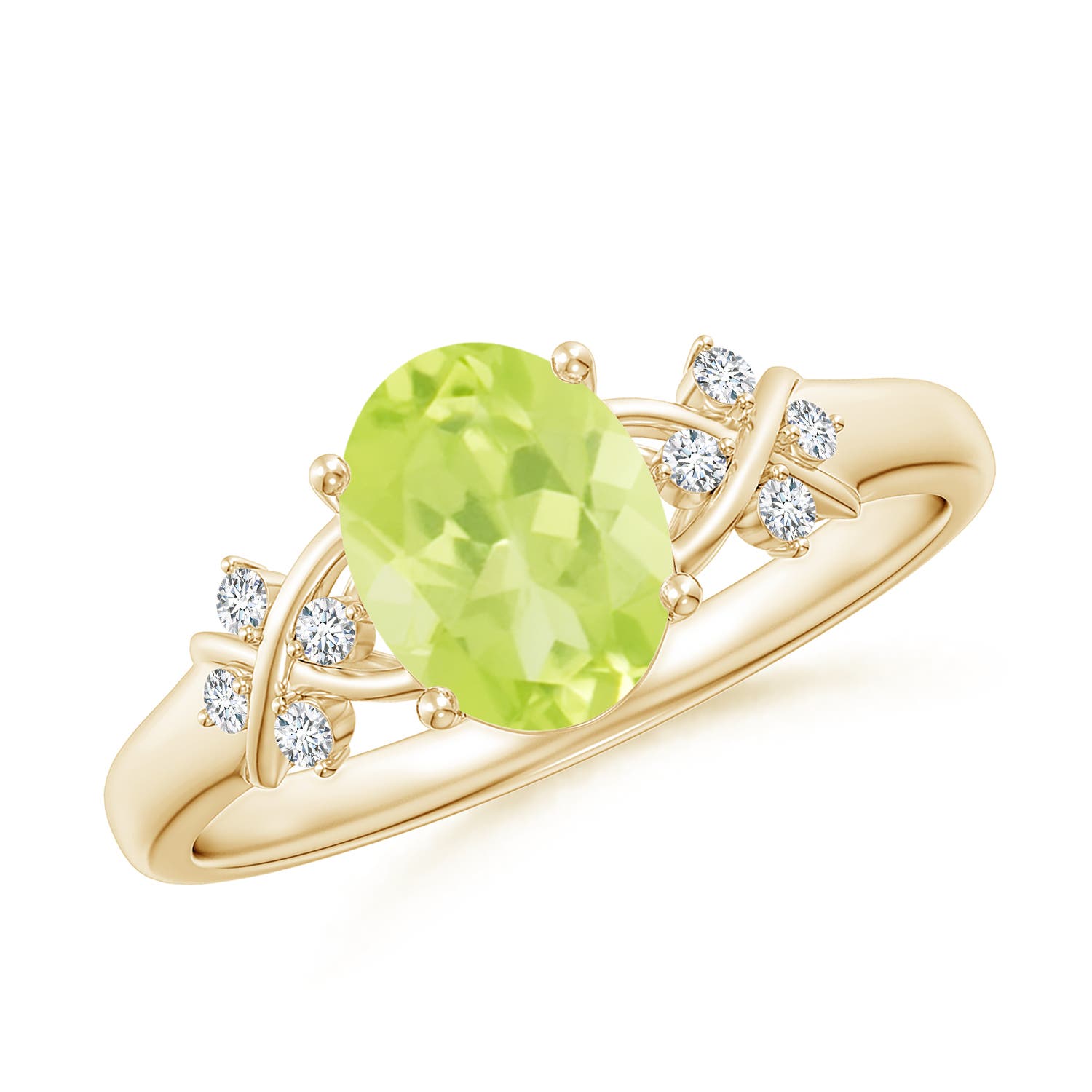 A - Peridot / 1.43 CT / 14 KT Yellow Gold