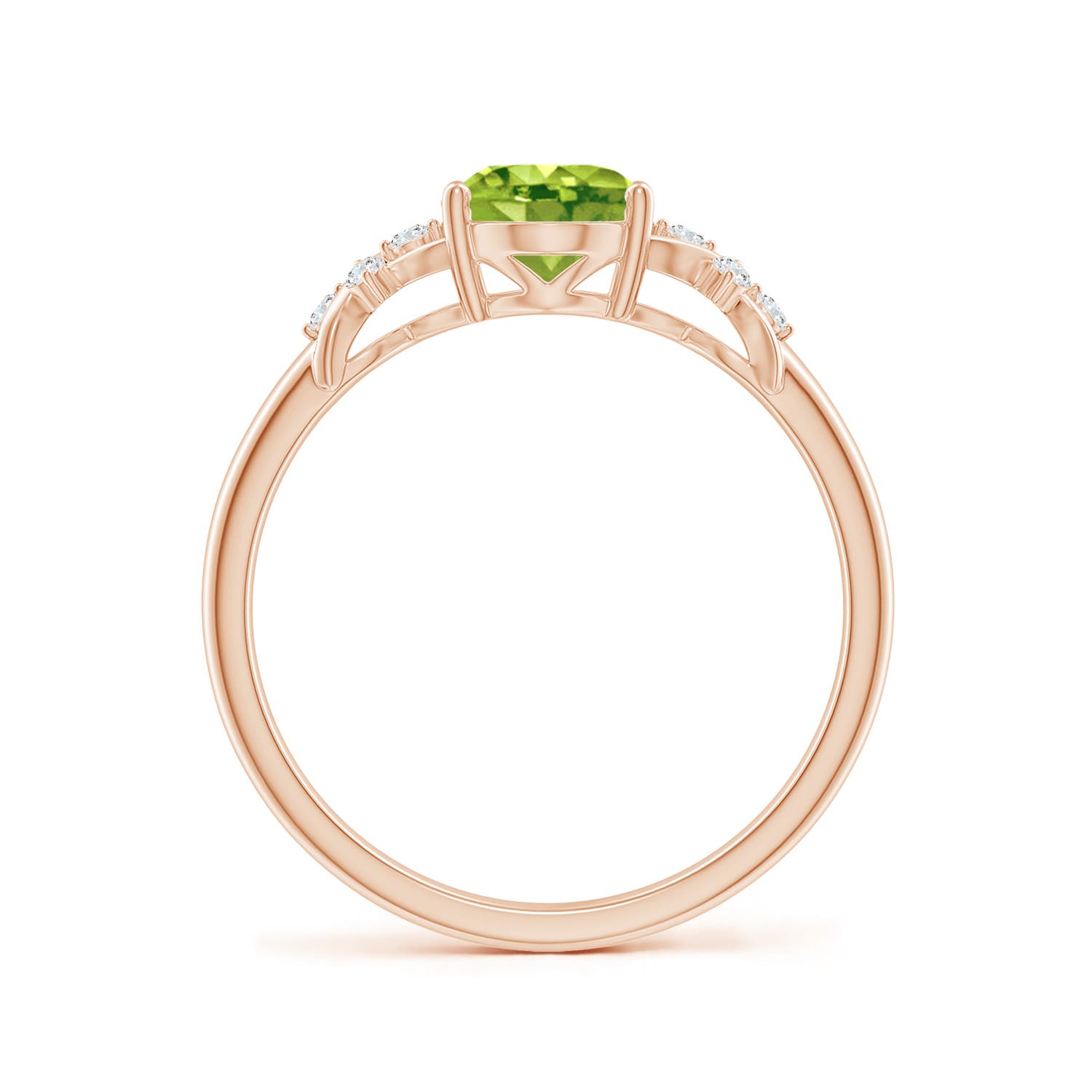 AAA - Peridot / 1.43 CT / 14 KT Rose Gold