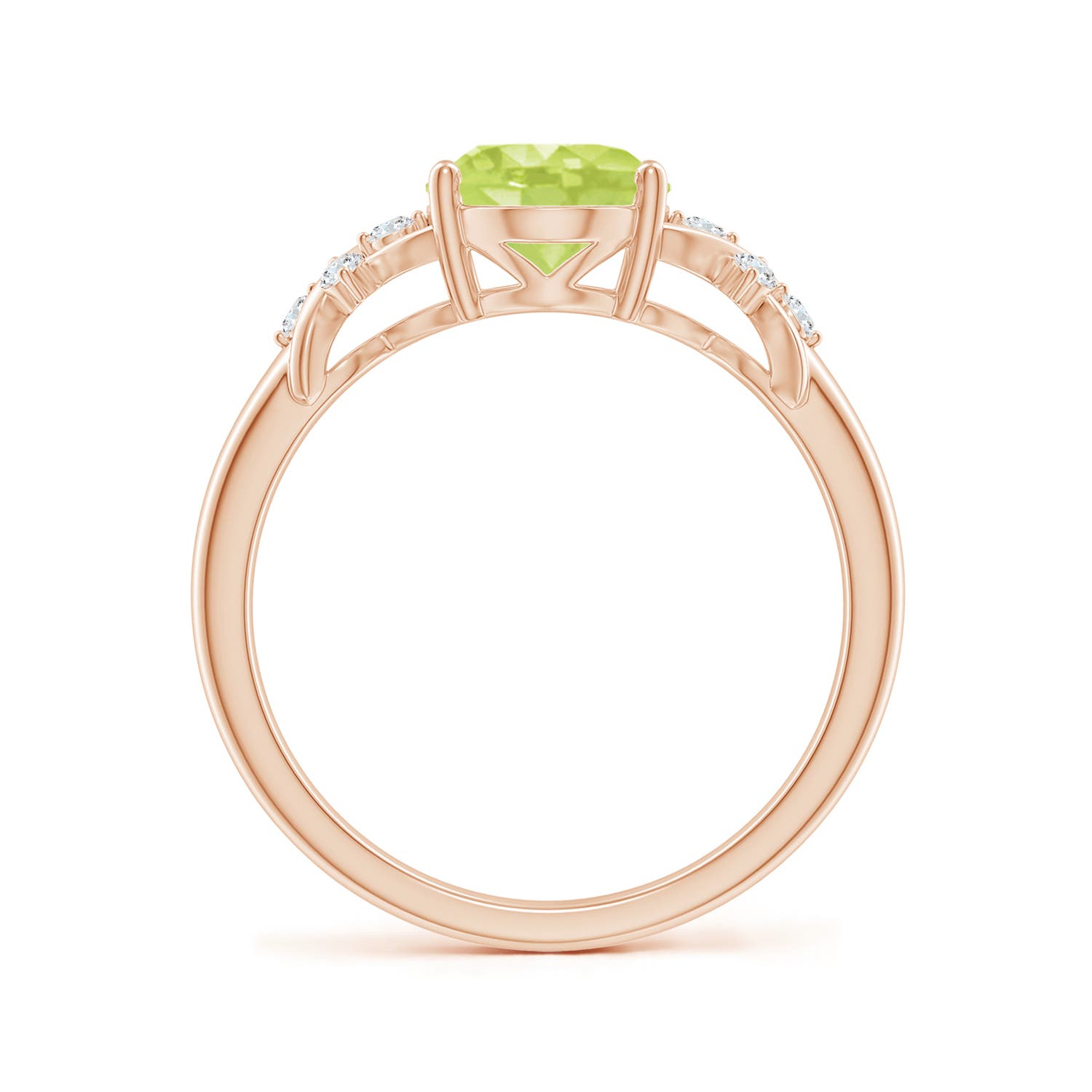 A - Peridot / 2.01 CT / 14 KT Rose Gold