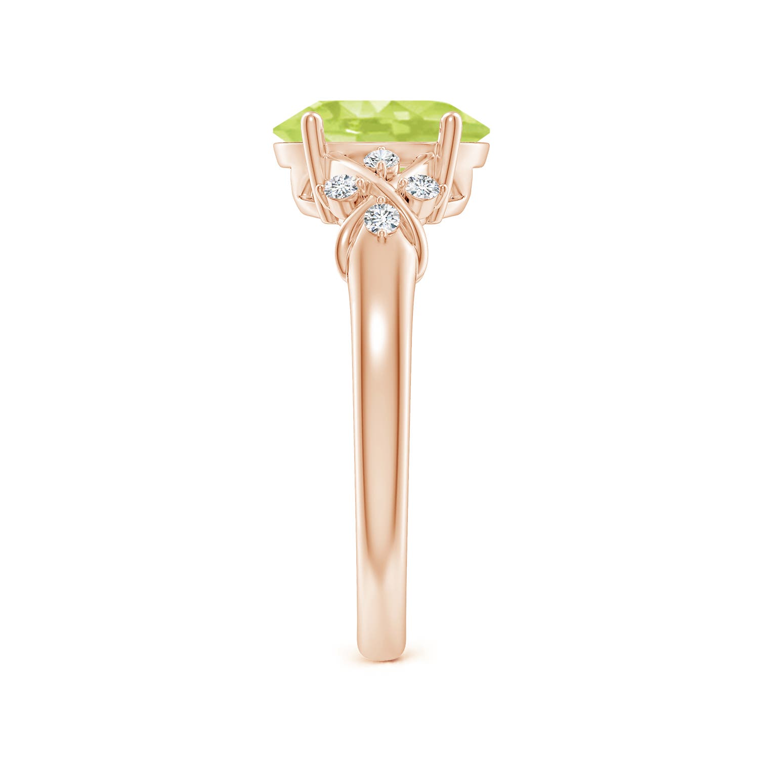 A - Peridot / 2.01 CT / 14 KT Rose Gold