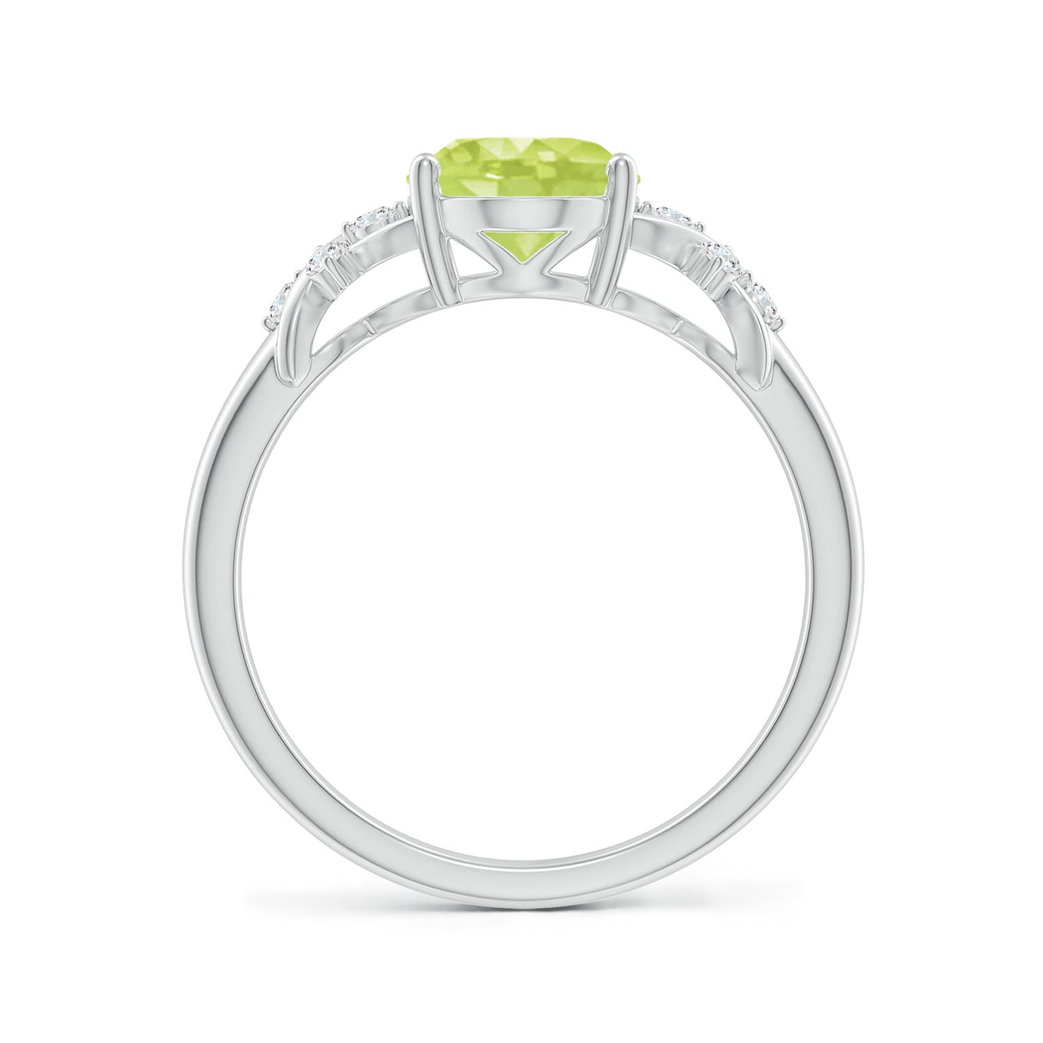 A - Peridot / 2.01 CT / 14 KT White Gold