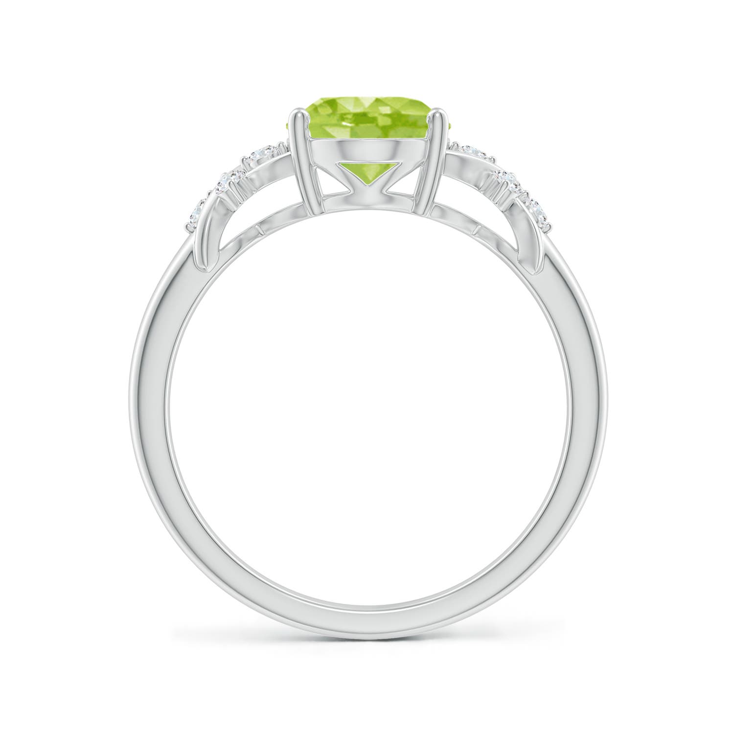 AA - Peridot / 2.01 CT / 14 KT White Gold