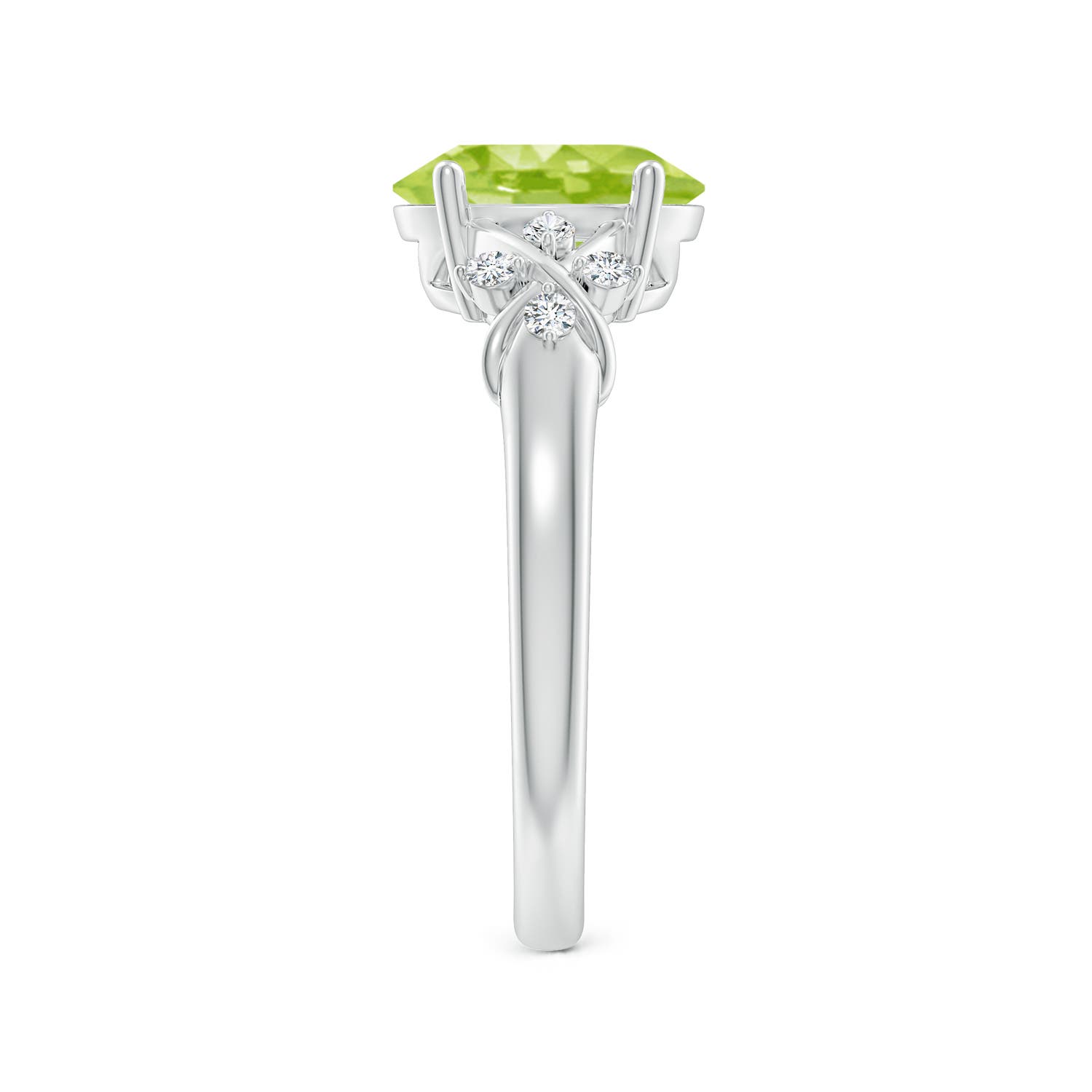 AA - Peridot / 2.01 CT / 14 KT White Gold