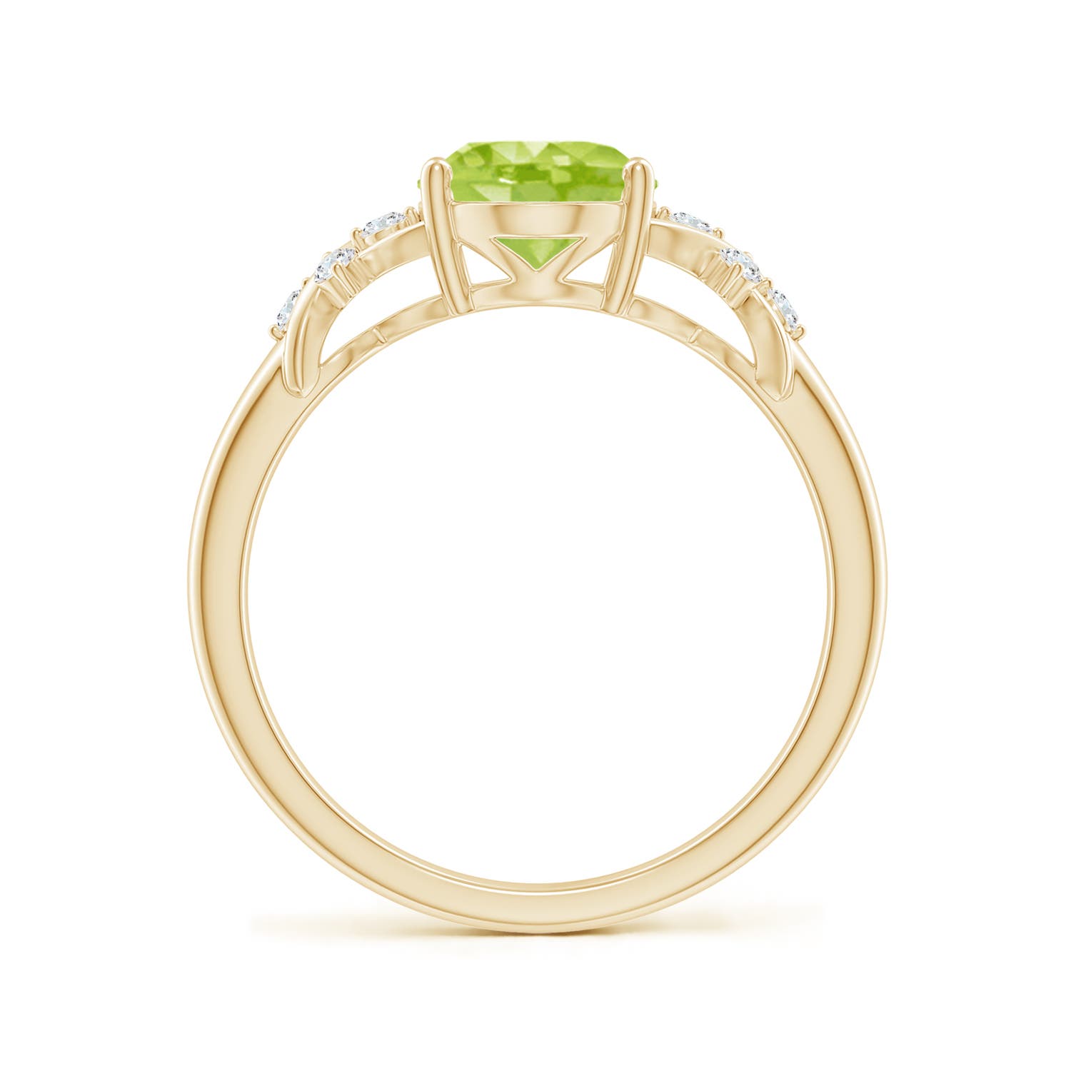 AA - Peridot / 2.01 CT / 14 KT Yellow Gold