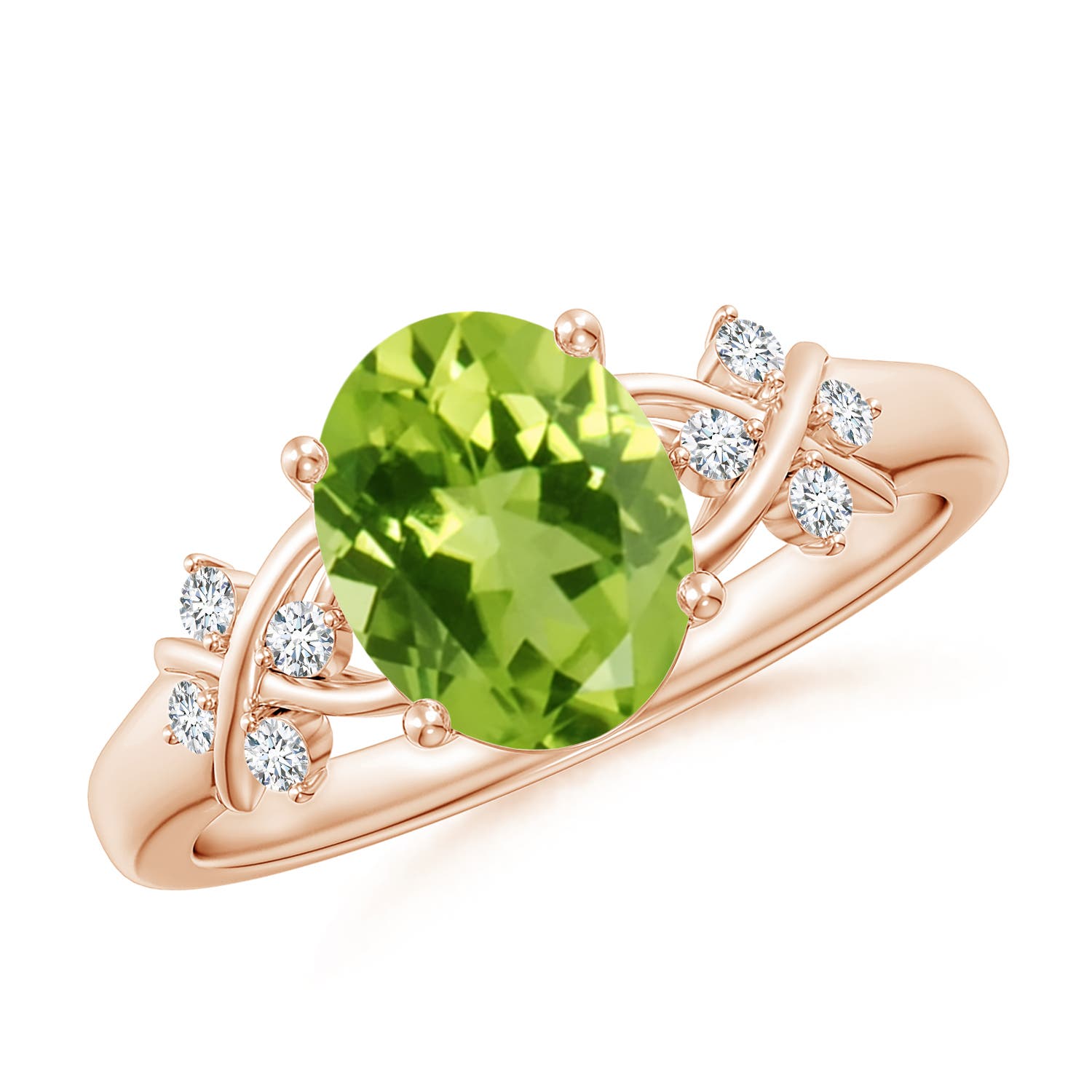 AAA - Peridot / 2.01 CT / 14 KT Rose Gold