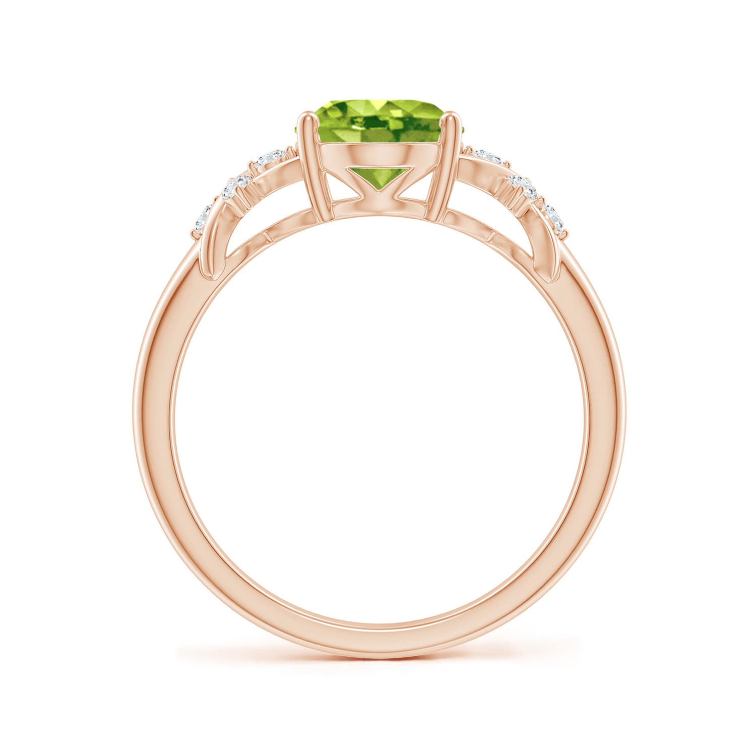 AAA - Peridot / 2.01 CT / 14 KT Rose Gold