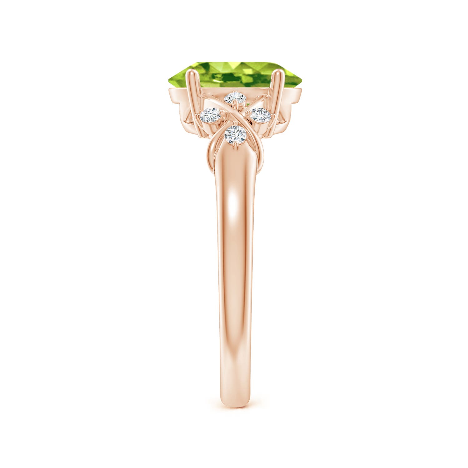 AAA - Peridot / 2.01 CT / 14 KT Rose Gold