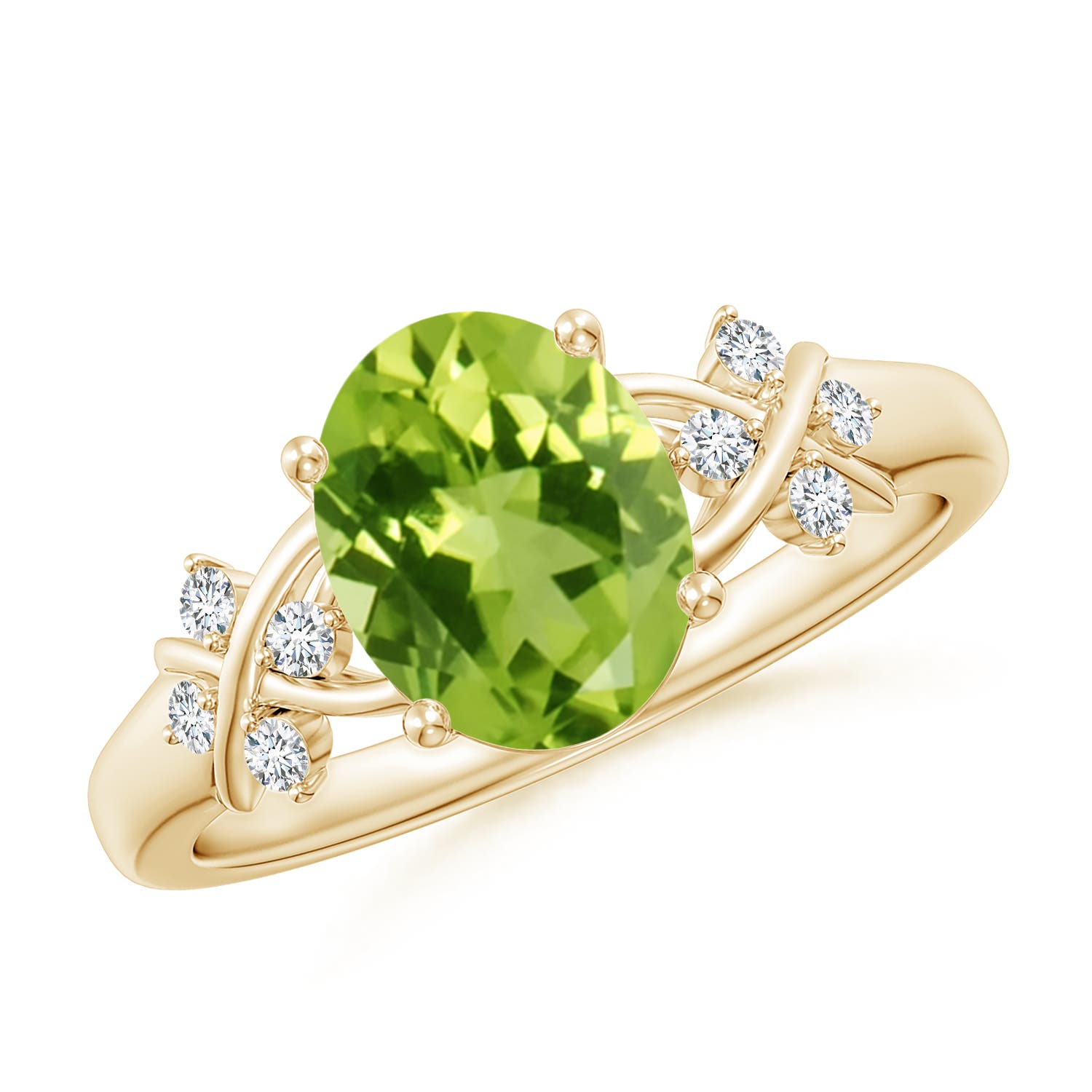 AAA - Peridot / 2.01 CT / 14 KT Yellow Gold