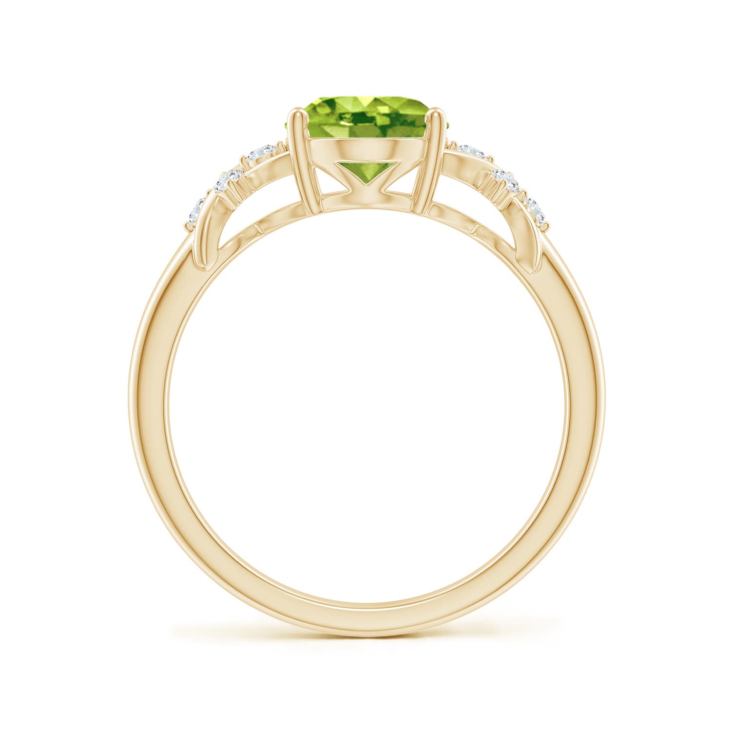 AAA - Peridot / 2.01 CT / 14 KT Yellow Gold