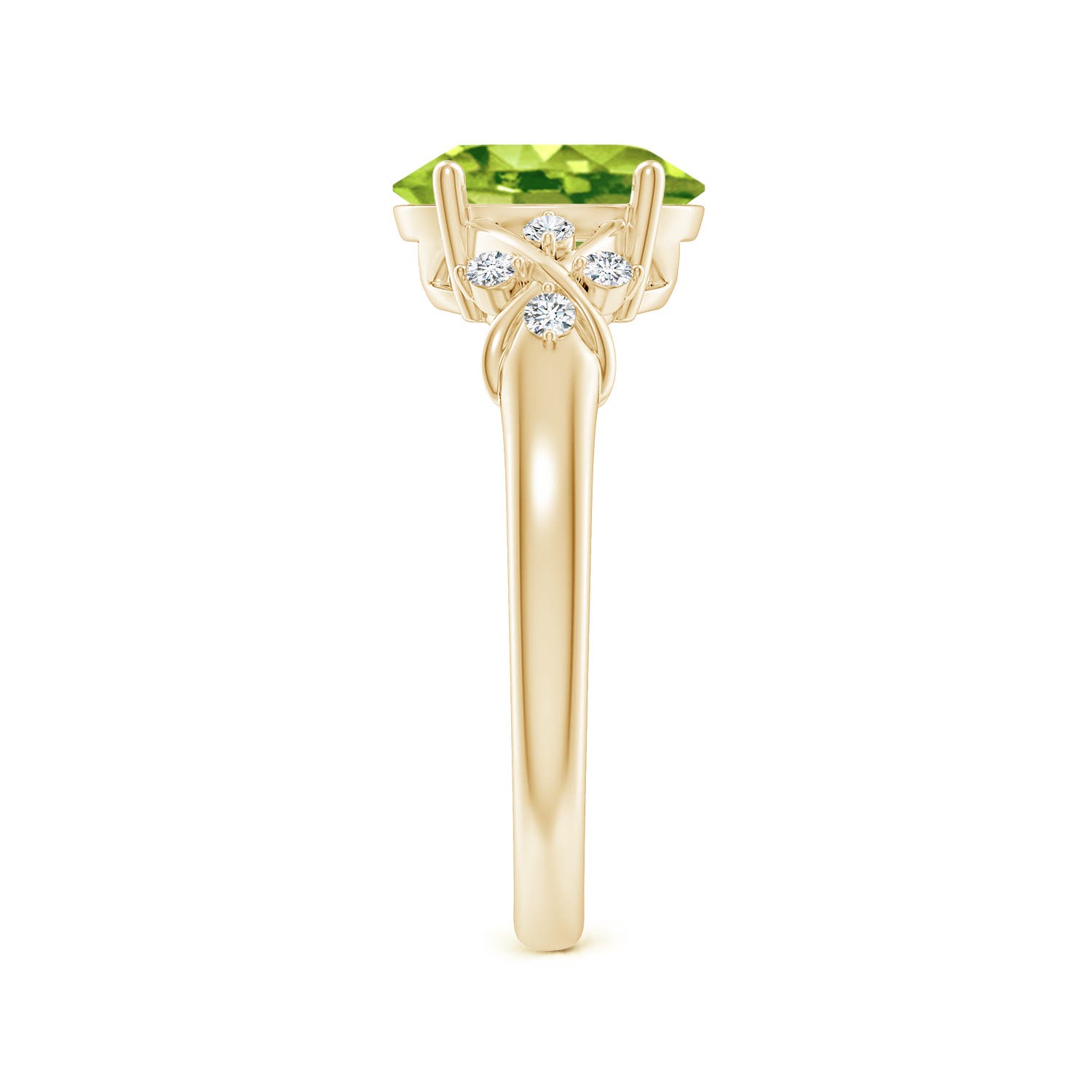 AAA - Peridot / 2.01 CT / 14 KT Yellow Gold