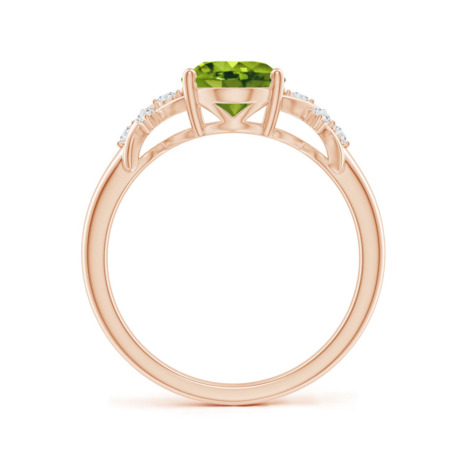 AAAA - Peridot / 2.01 CT / 14 KT Rose Gold