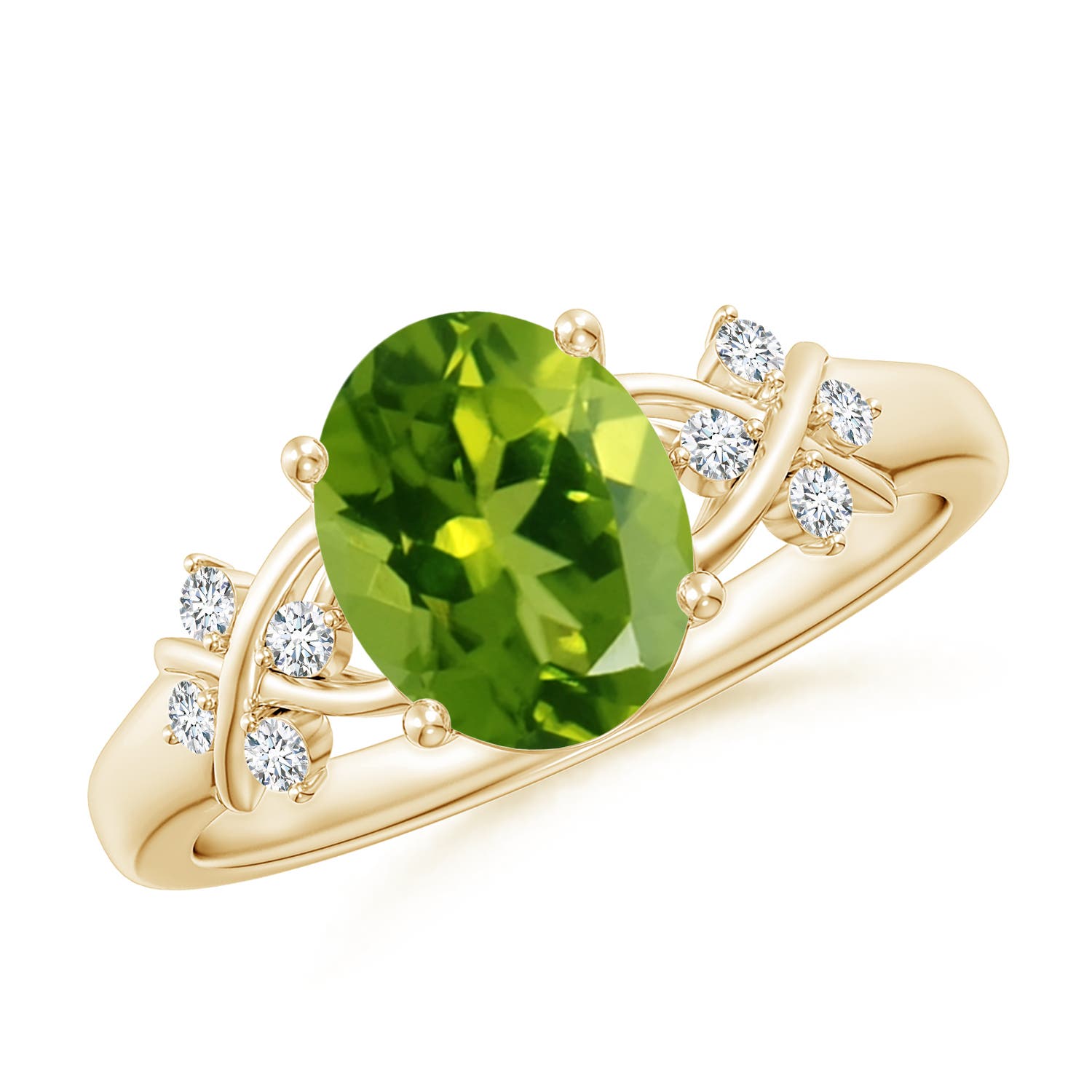 AAAA - Peridot / 2.01 CT / 14 KT Yellow Gold