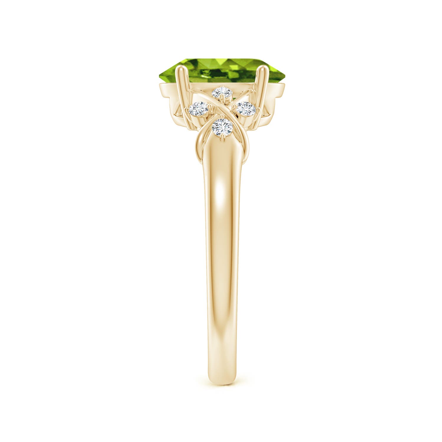 AAAA - Peridot / 2.01 CT / 14 KT Yellow Gold