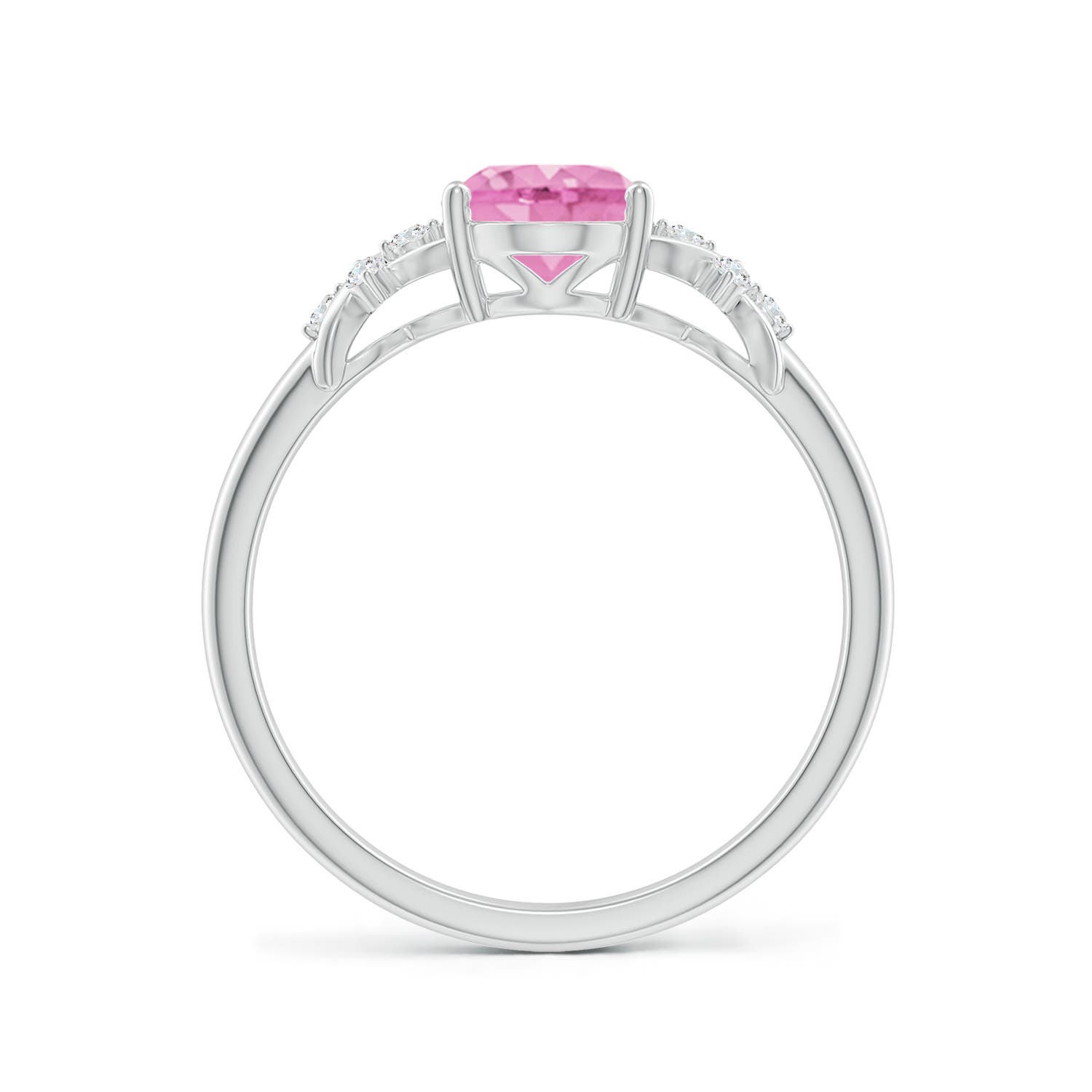 A - Pink Sapphire / 1.53 CT / 14 KT White Gold