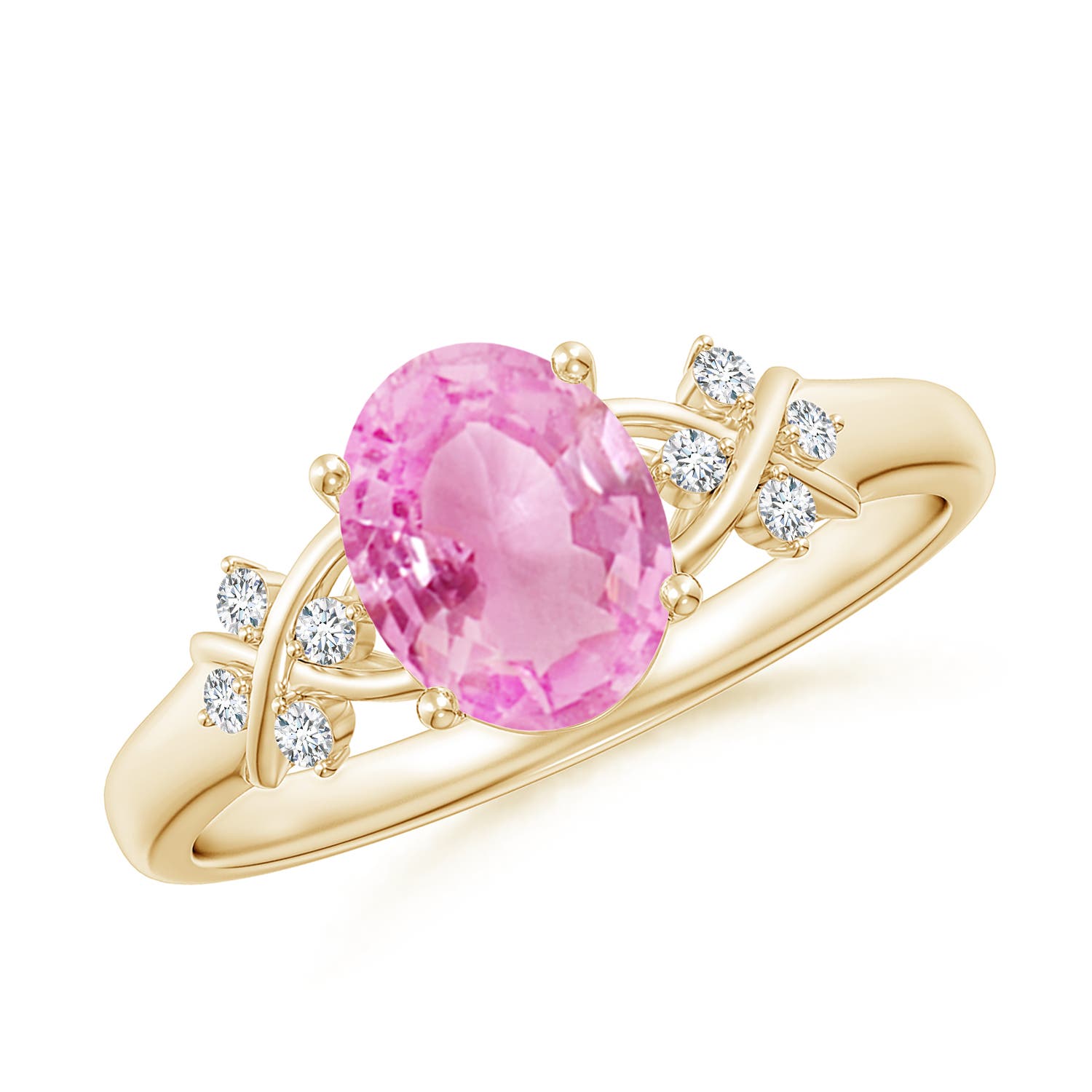 A - Pink Sapphire / 1.53 CT / 14 KT Yellow Gold