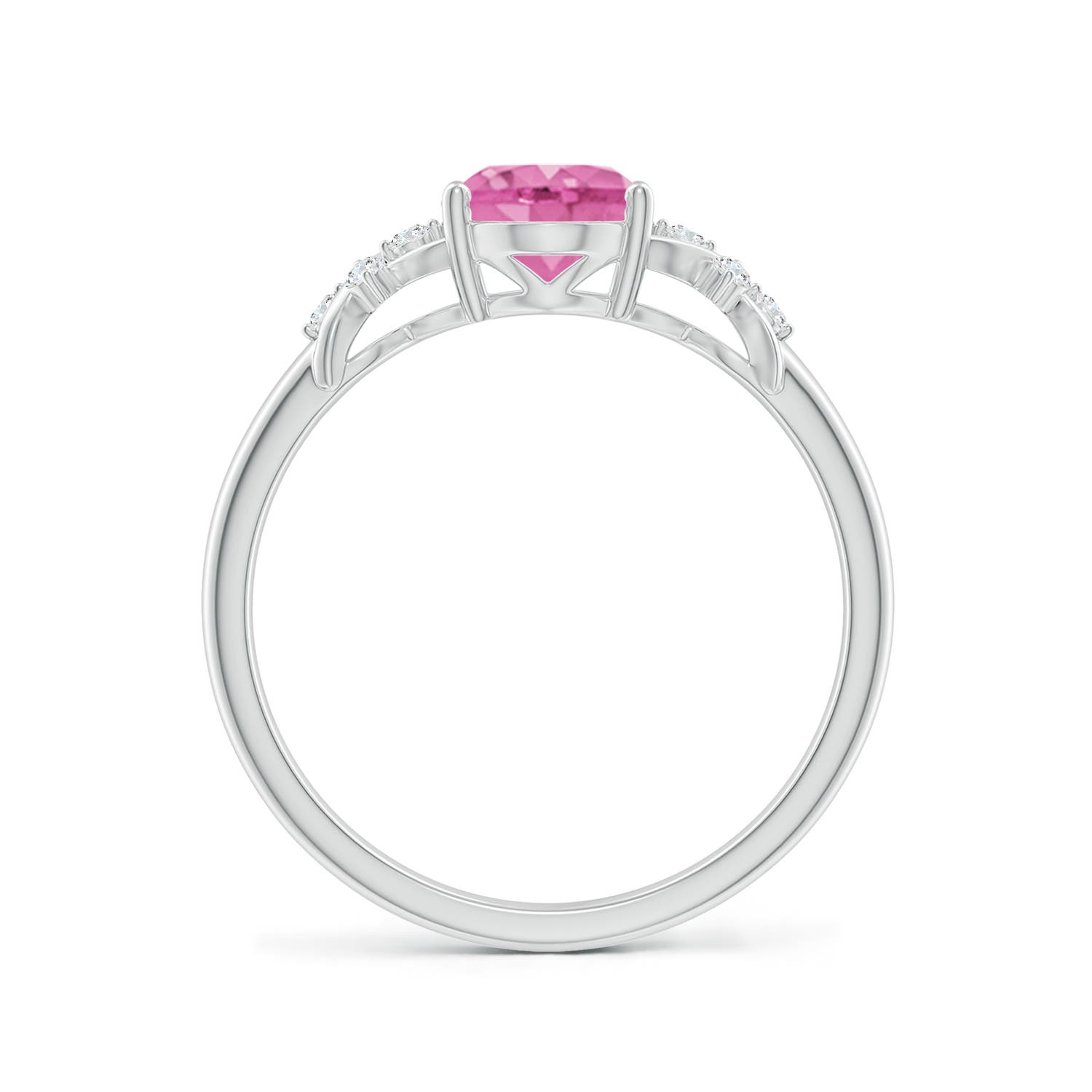 AA - Pink Sapphire / 1.53 CT / 14 KT White Gold