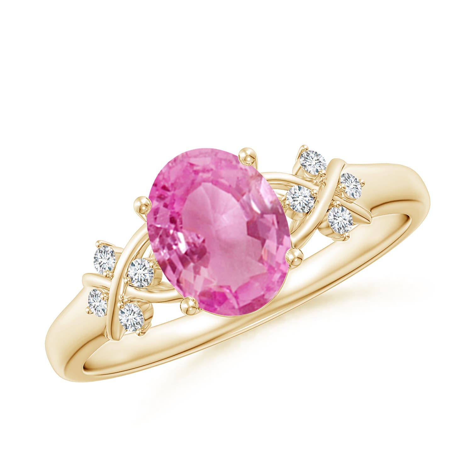 AA - Pink Sapphire / 1.53 CT / 14 KT Yellow Gold