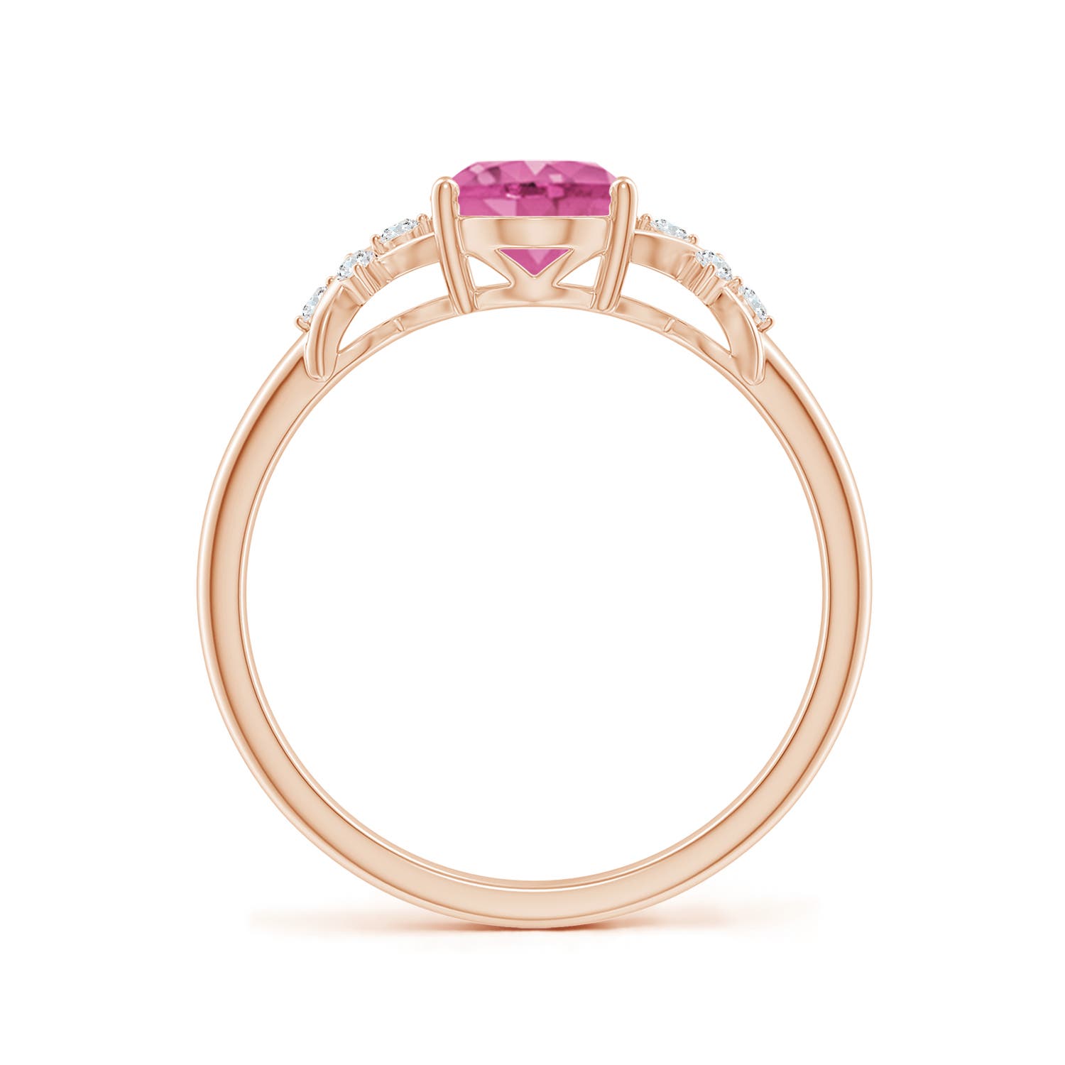 AAA - Pink Sapphire / 1.53 CT / 14 KT Rose Gold