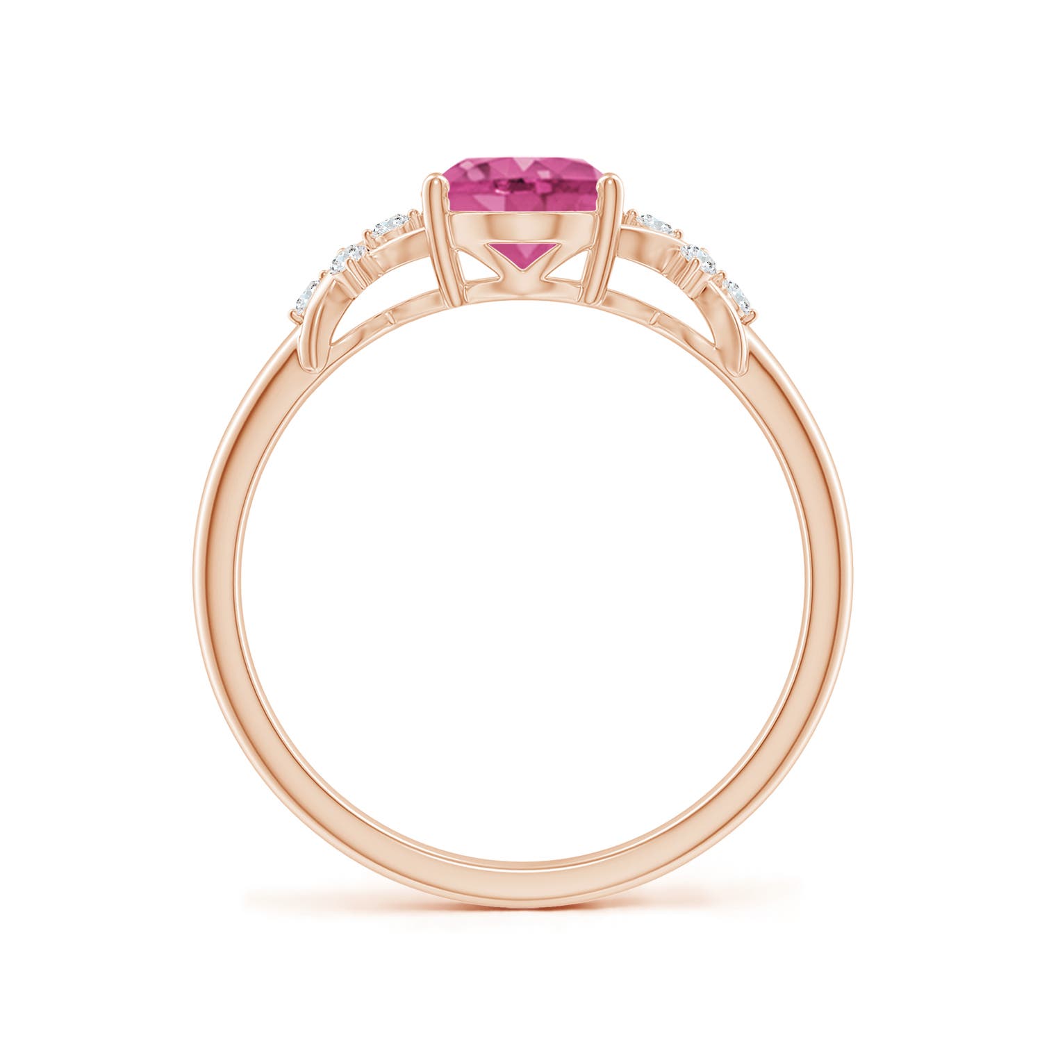 AAAA - Pink Sapphire / 1.53 CT / 14 KT Rose Gold