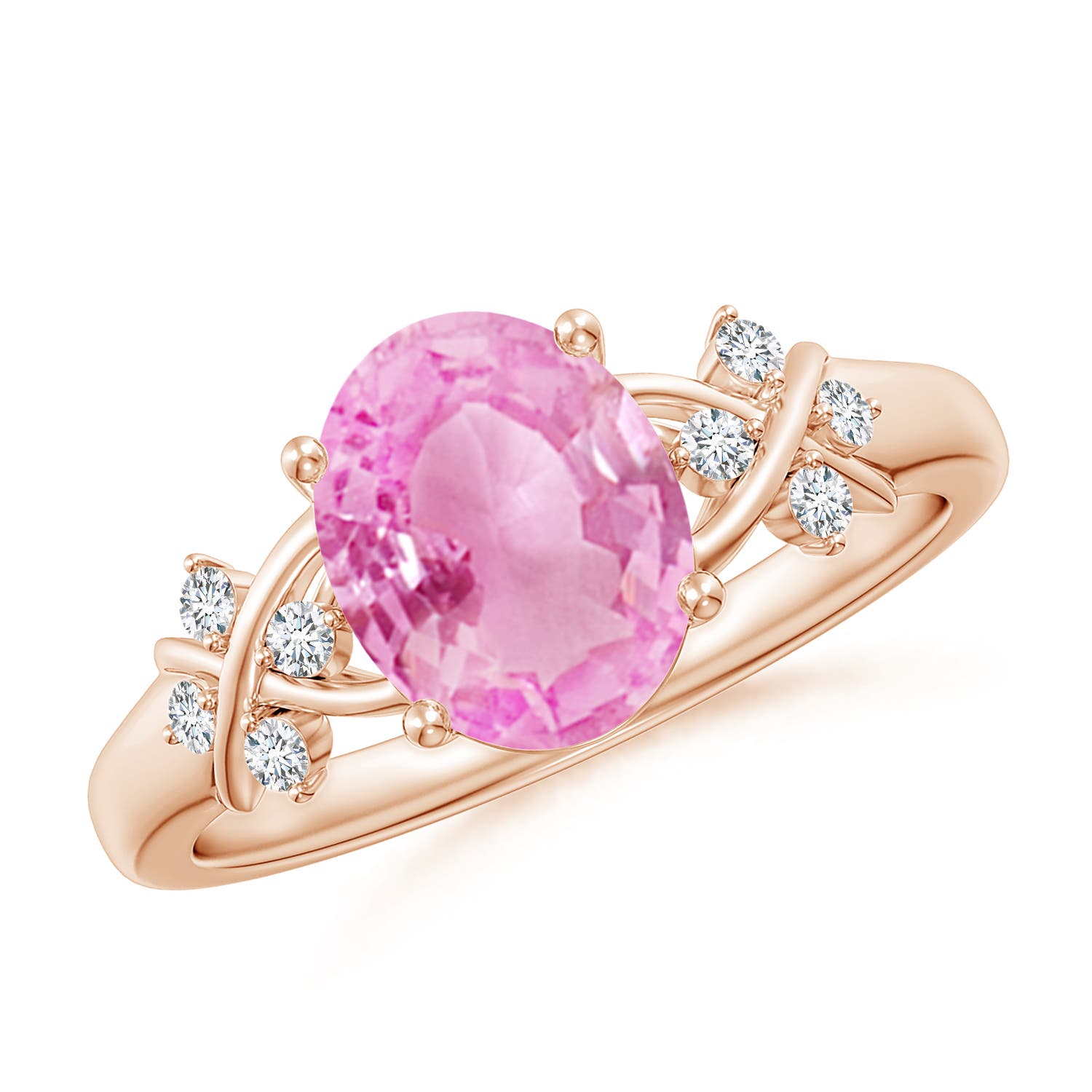 A - Pink Sapphire / 2.01 CT / 14 KT Rose Gold