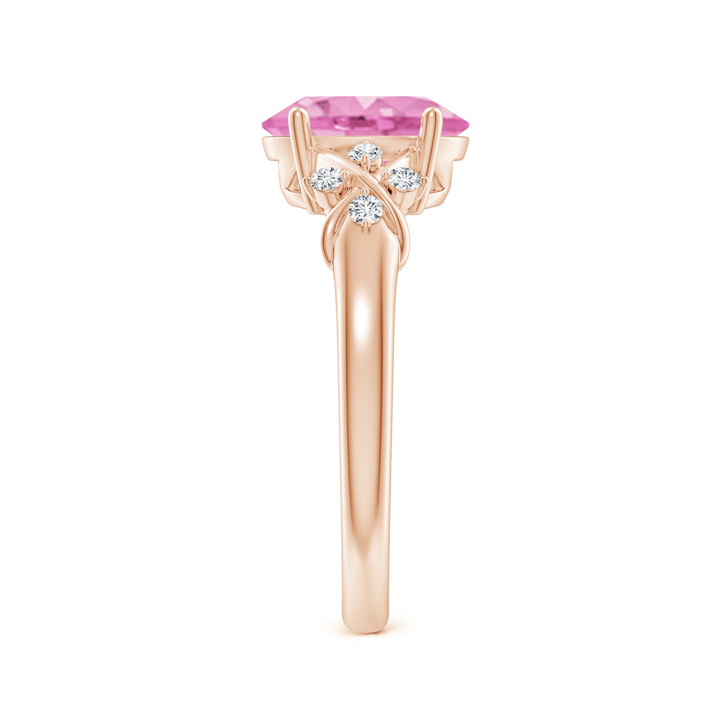 A - Pink Sapphire / 2.01 CT / 14 KT Rose Gold