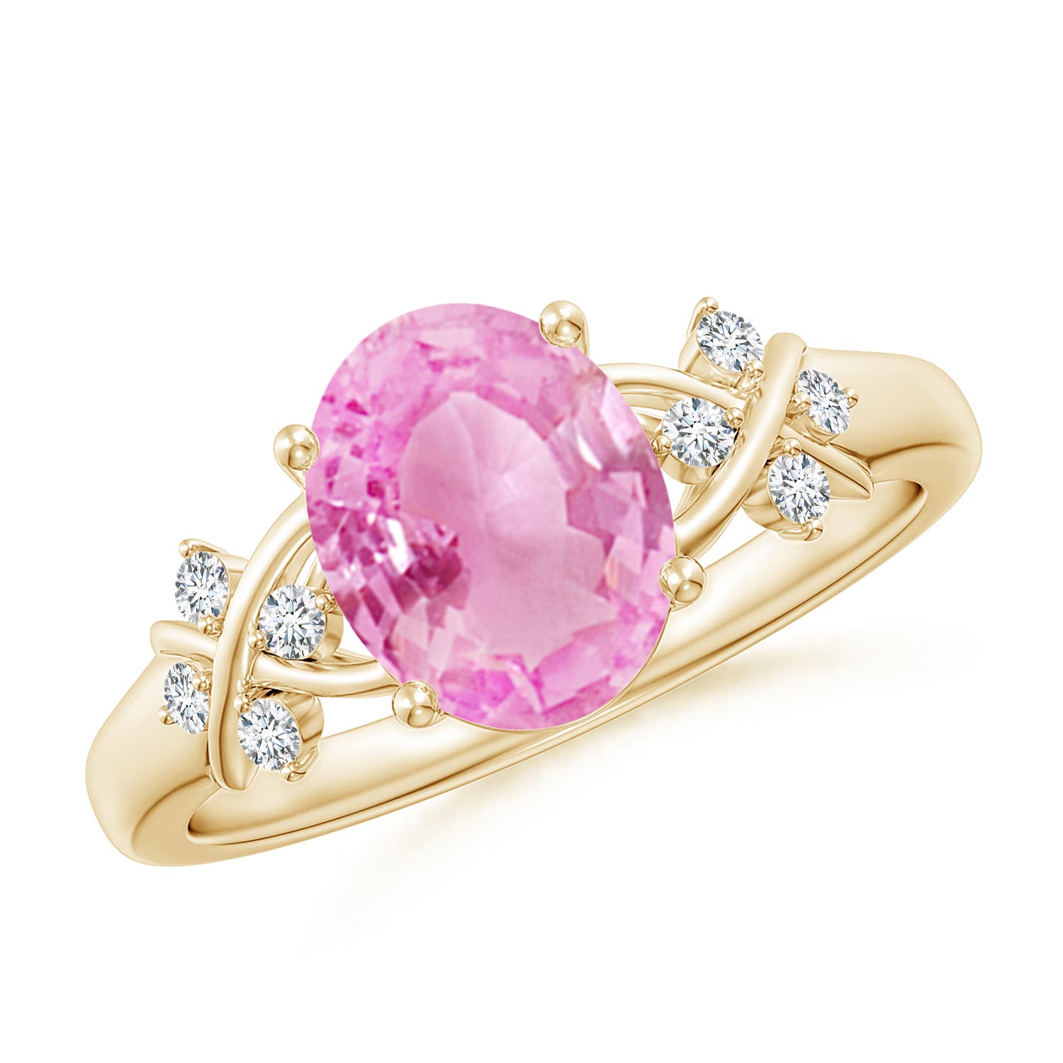 A - Pink Sapphire / 2.01 CT / 14 KT Yellow Gold