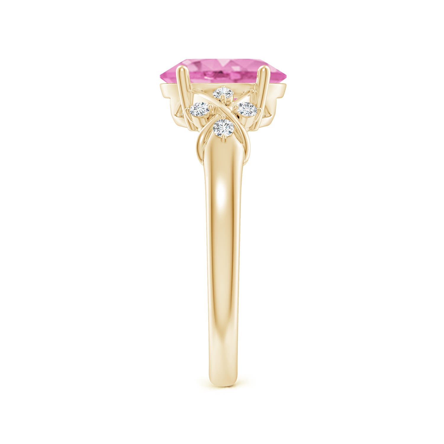 A - Pink Sapphire / 2.01 CT / 14 KT Yellow Gold