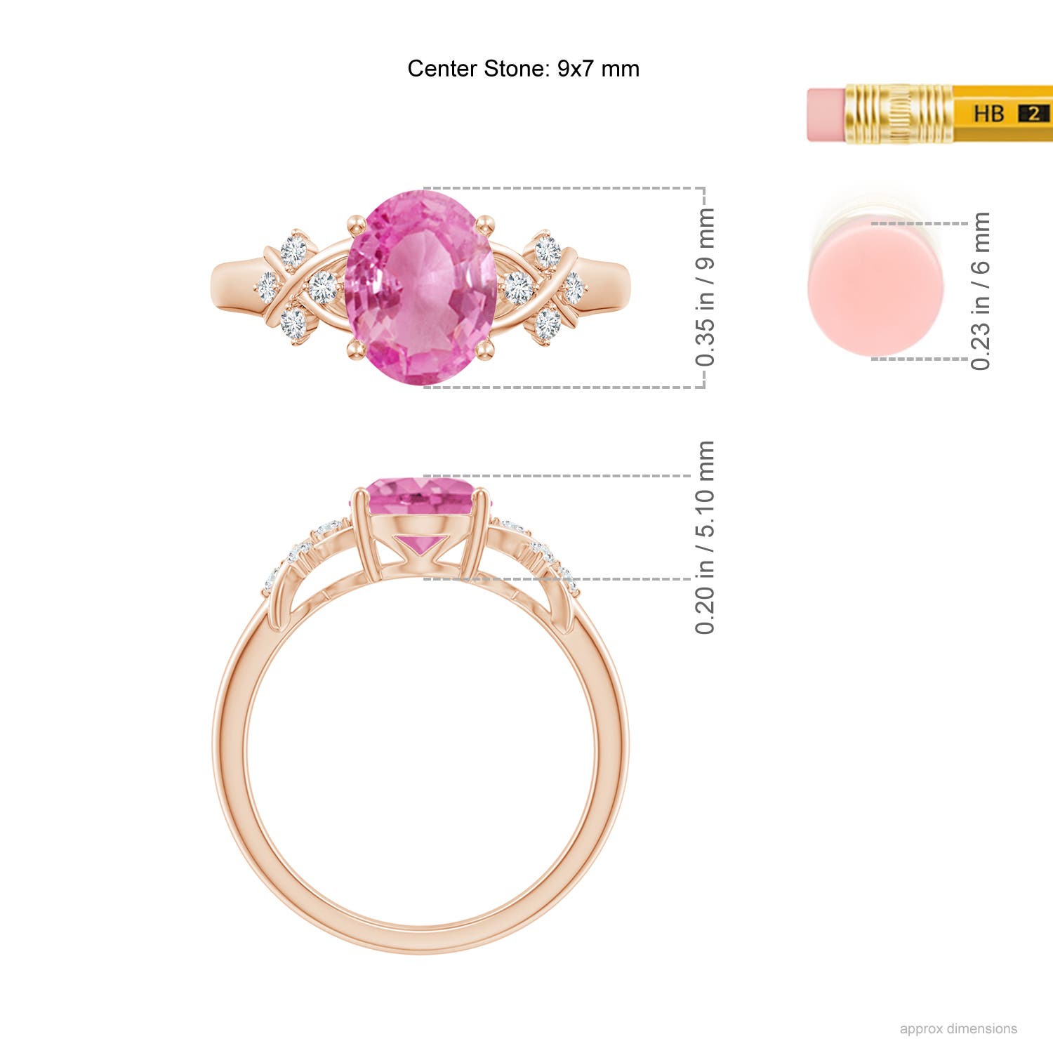 AA - Pink Sapphire / 2.01 CT / 14 KT Rose Gold