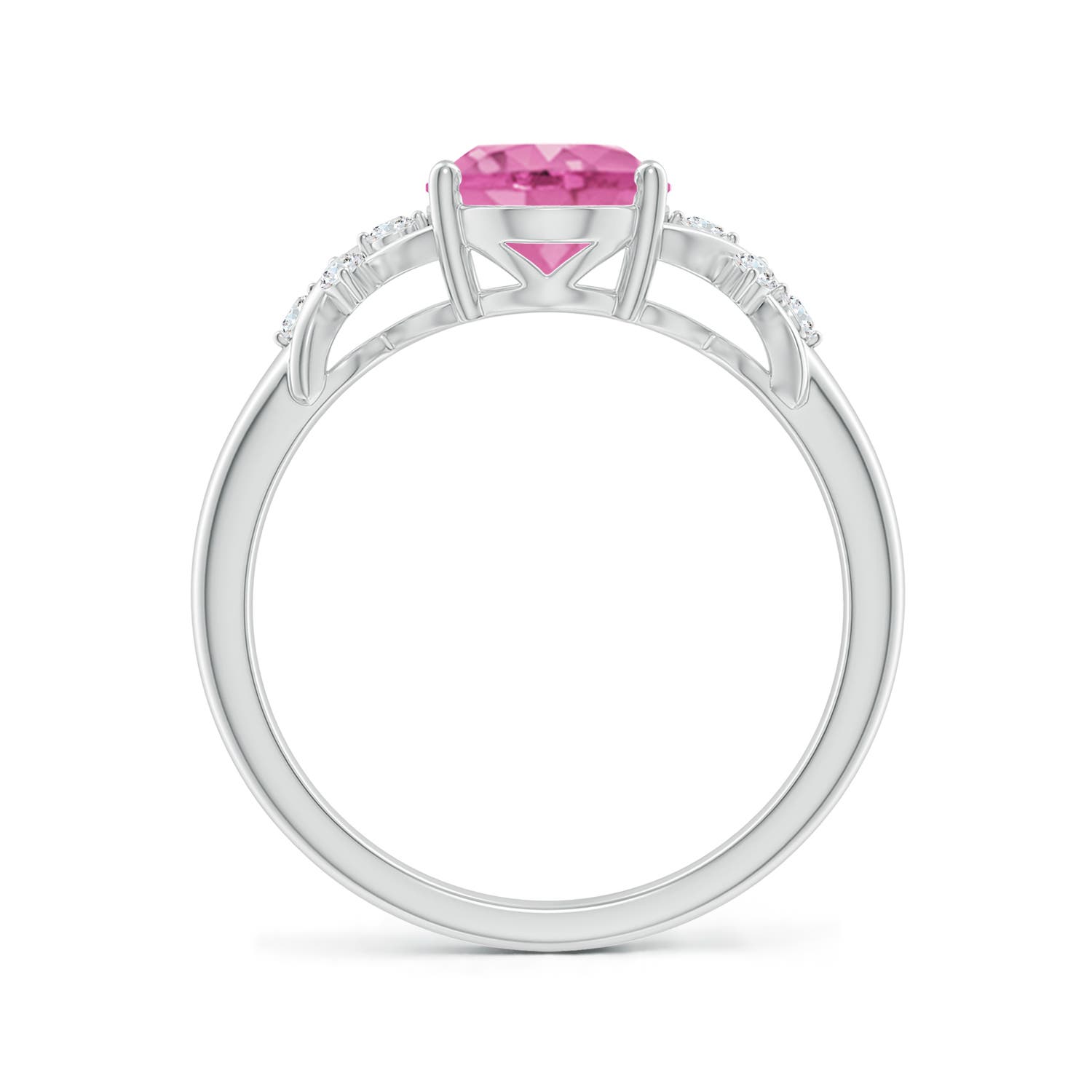 AA - Pink Sapphire / 2.01 CT / 14 KT White Gold