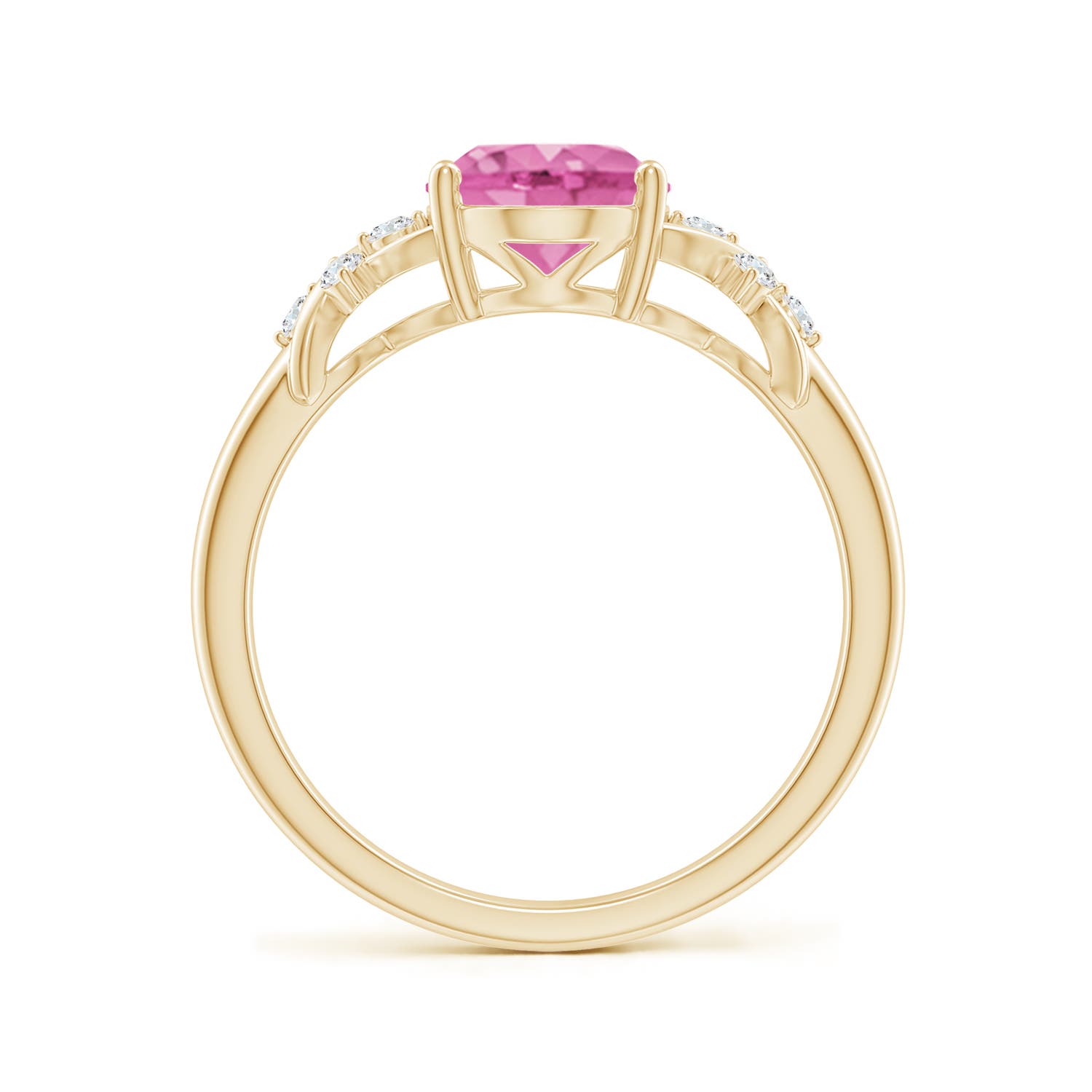 AA - Pink Sapphire / 2.01 CT / 14 KT Yellow Gold